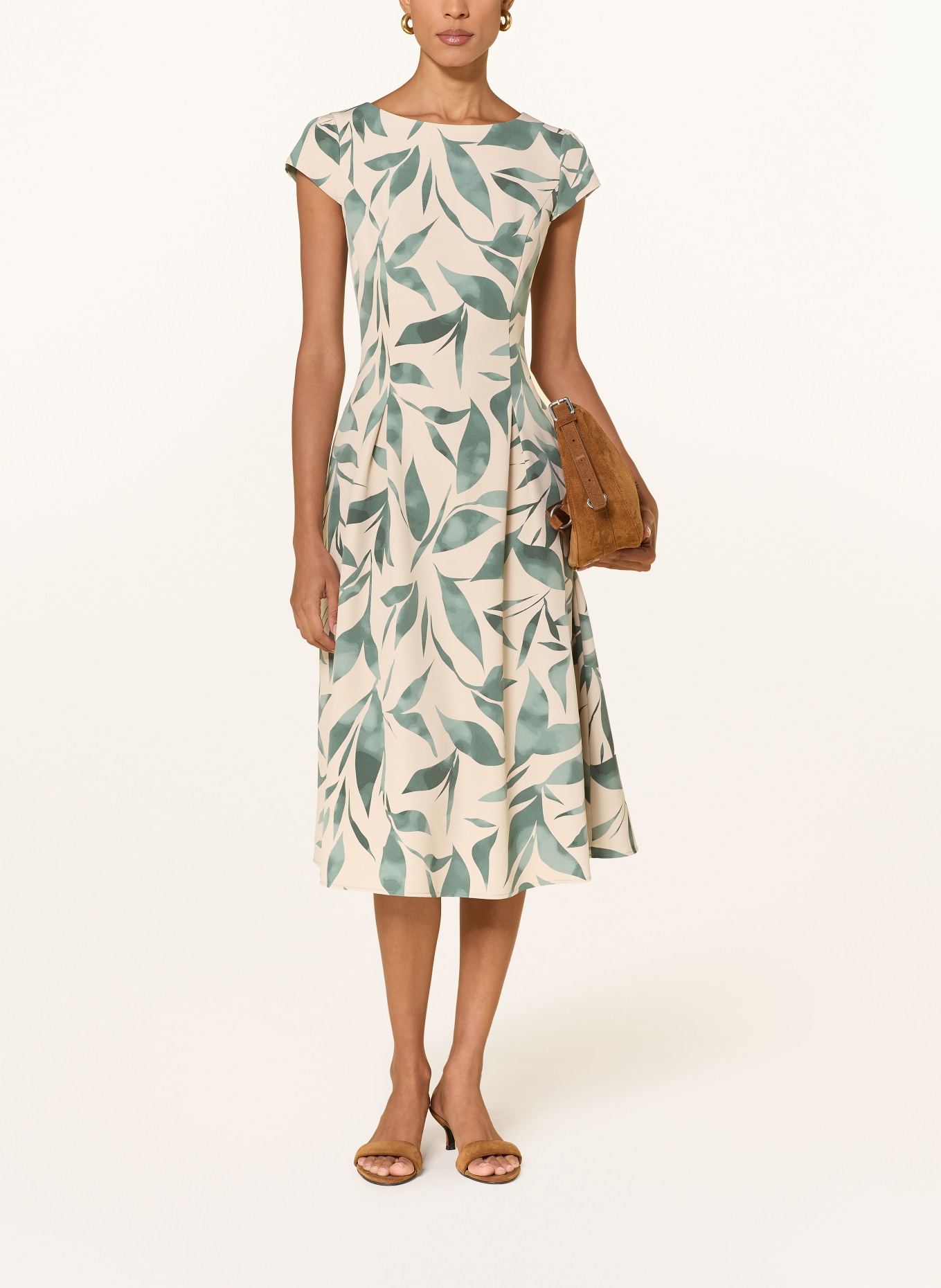 BETTY&CO Kleid: CREME / PETROL