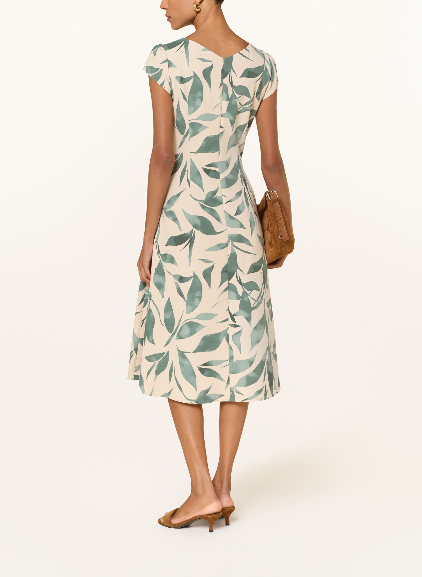 BETTY&CO Jurk: CRÈME / PETROL