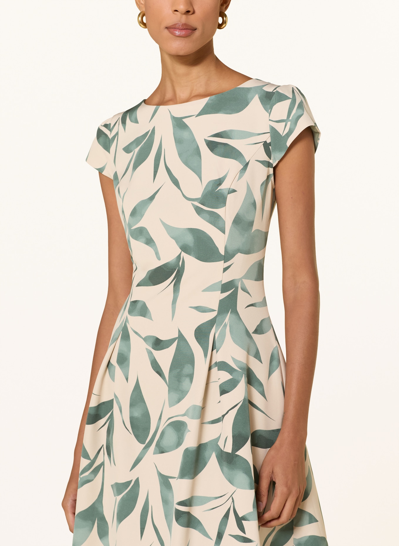 BETTY&CO Jurk: CRÈME / PETROL