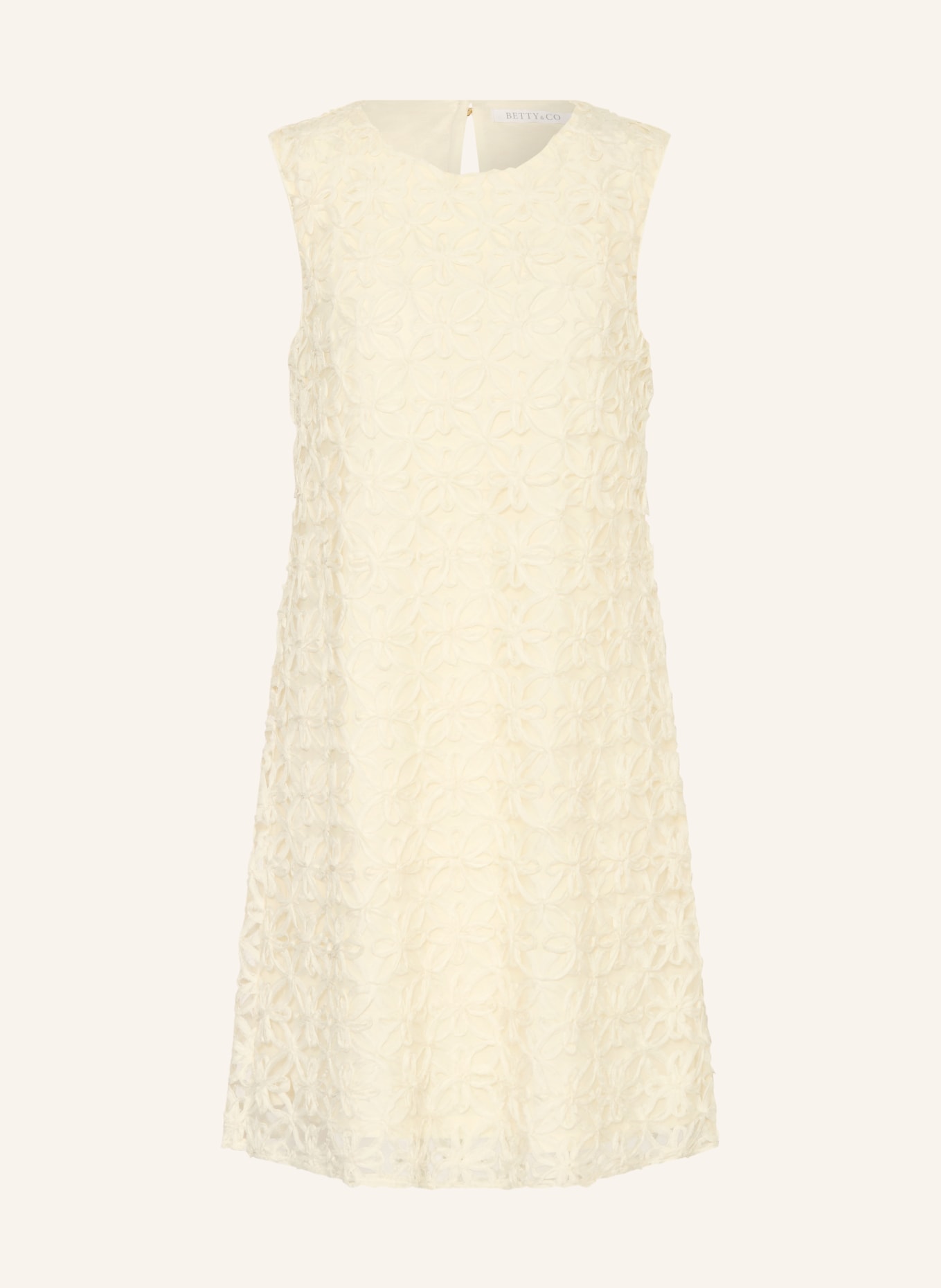 BETTY&CO Mesh-Kleid: CREME