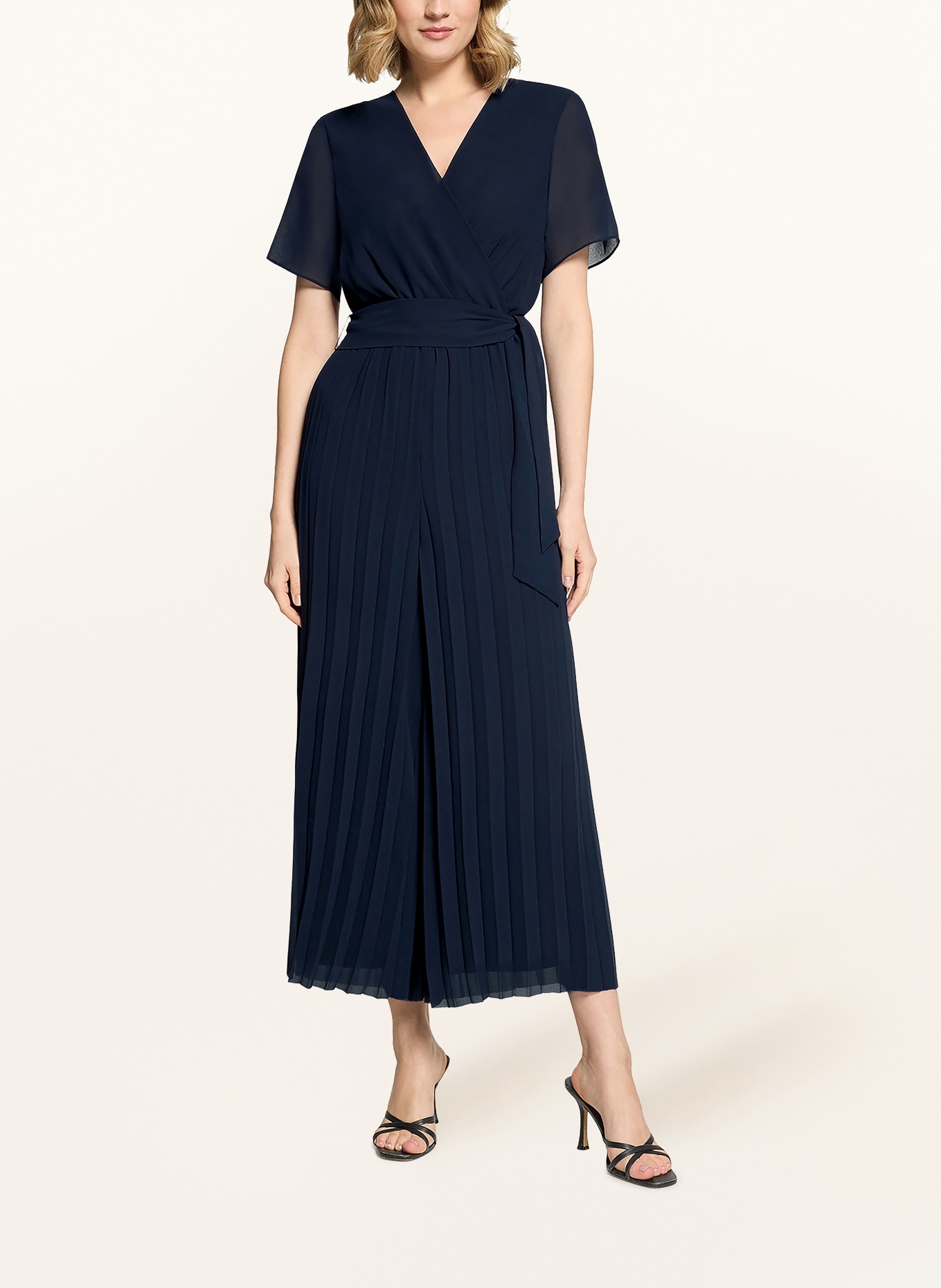 BETTY&CO Jumpsuit with pleats: DARK BLUE