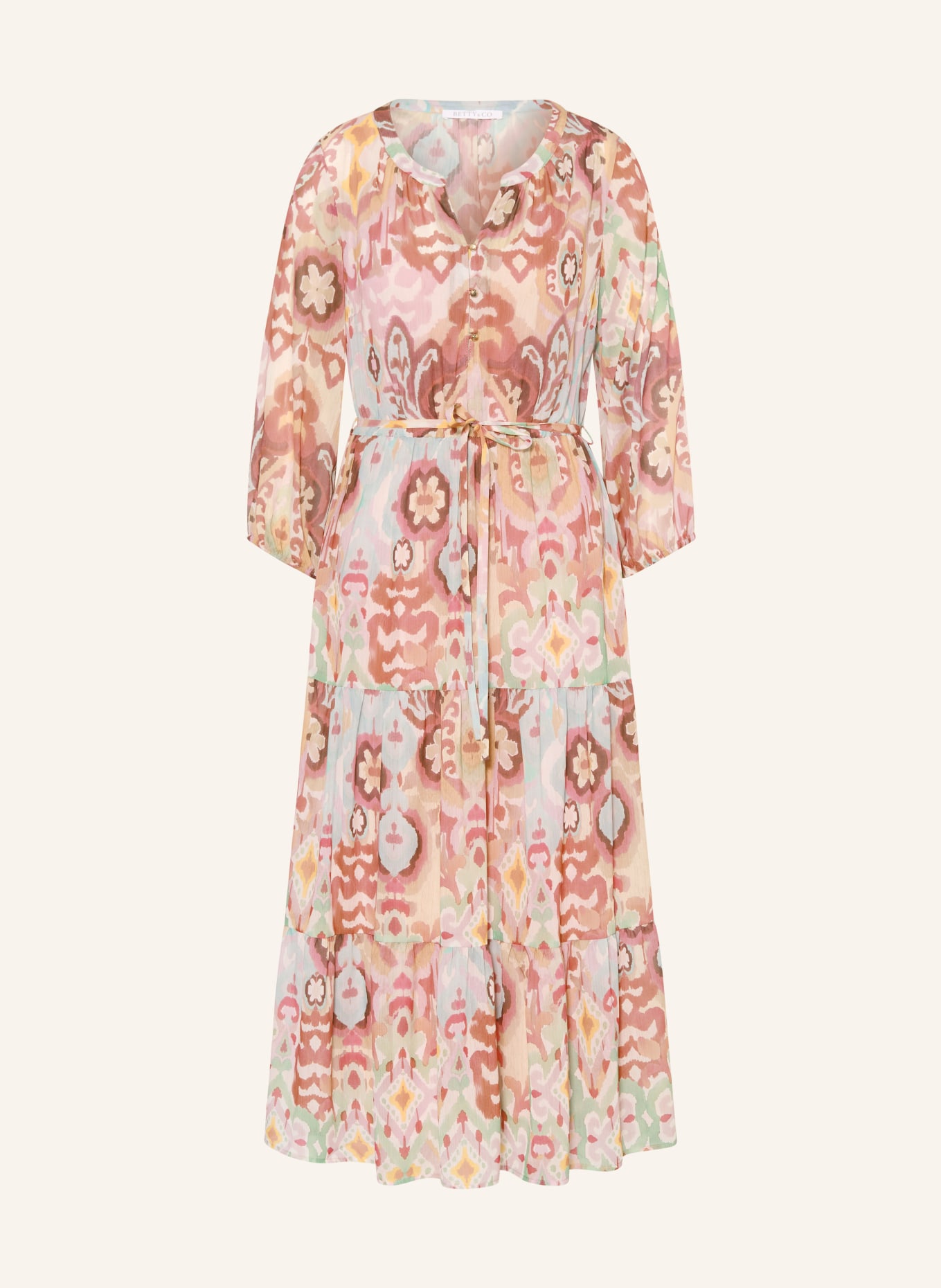 BETTY&CO Sukienka z rękawami 3/4: RÓŻOWY / JASNOZIELONY / JASNONIEBIESKI