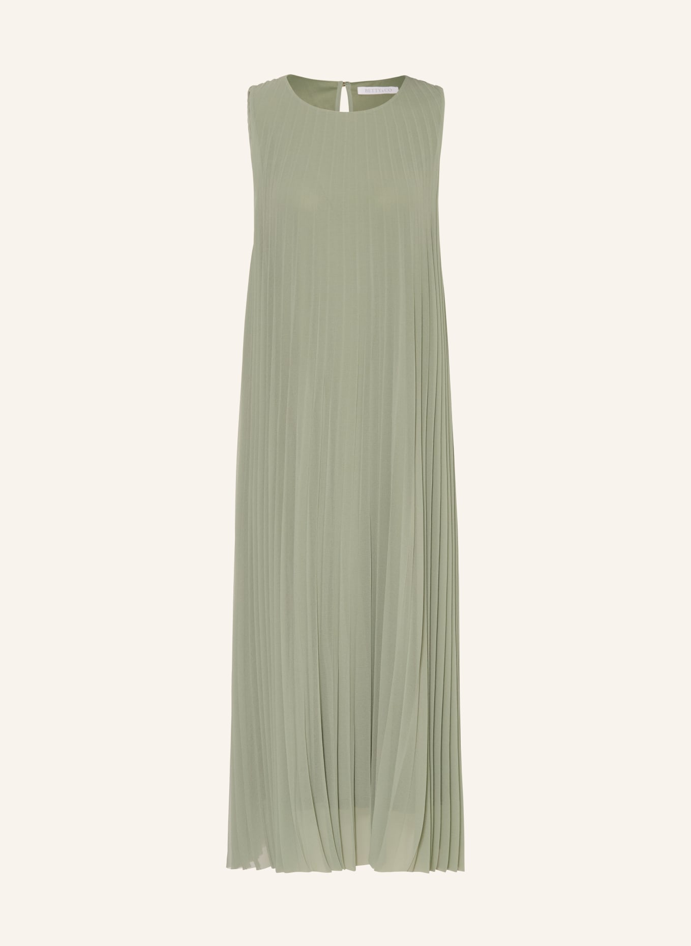 BETTY&CO Plisséjurk: LICHTGROEN