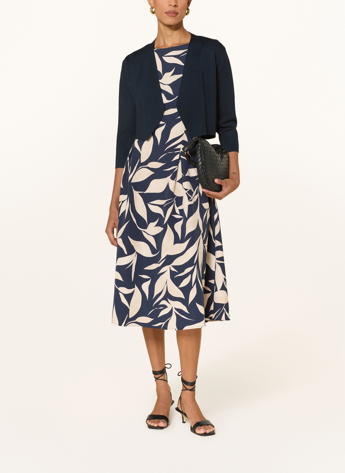 BETTY&CO Gebreide trui met 3/4-mouwen: DONKERBLAUW