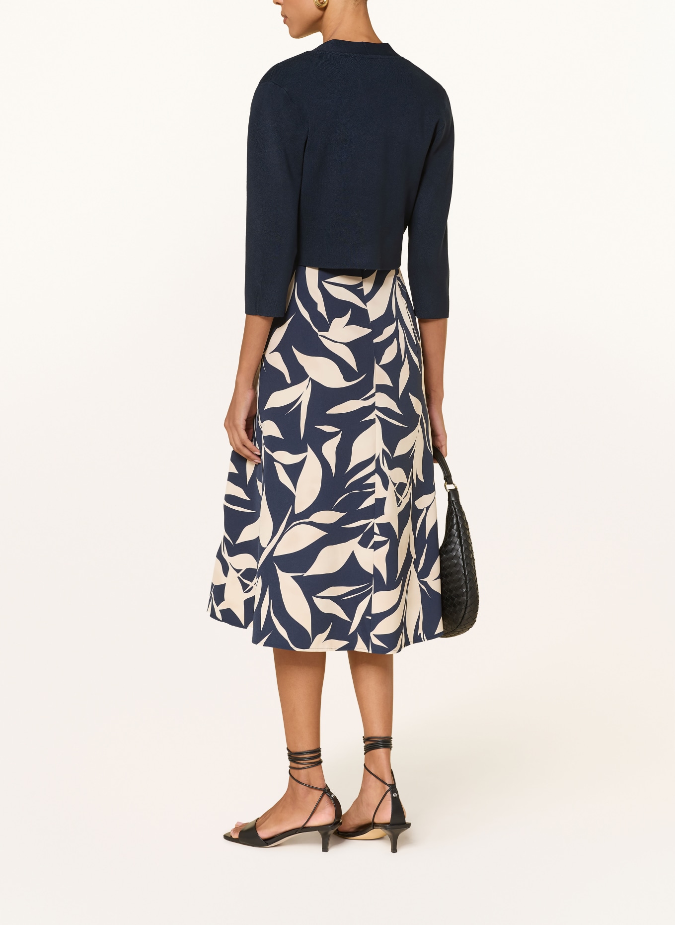 BETTY&CO Gebreide trui met 3/4-mouwen: DONKERBLAUW