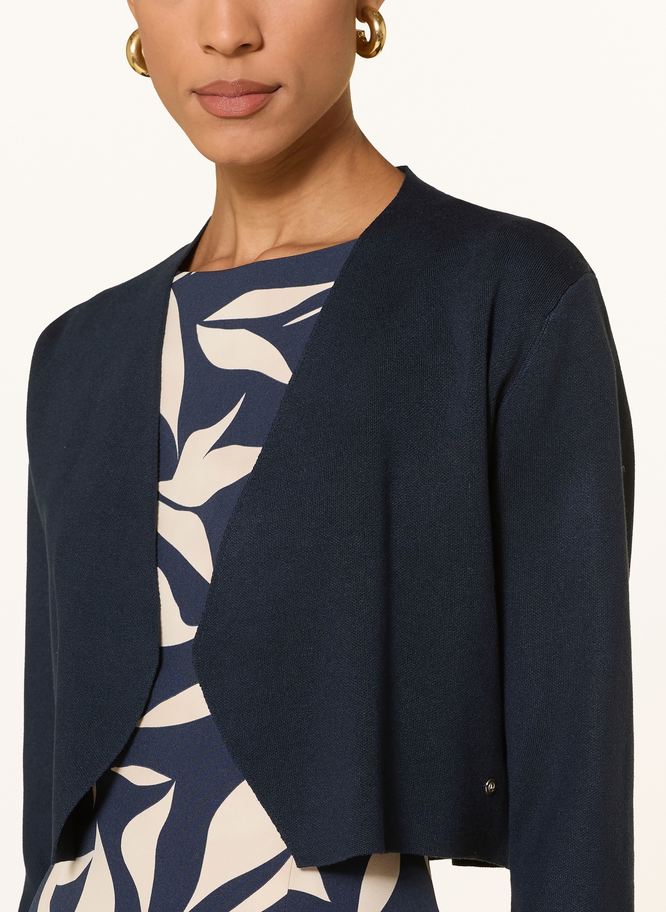 BETTY&CO Gebreide trui met 3/4-mouwen: DONKERBLAUW