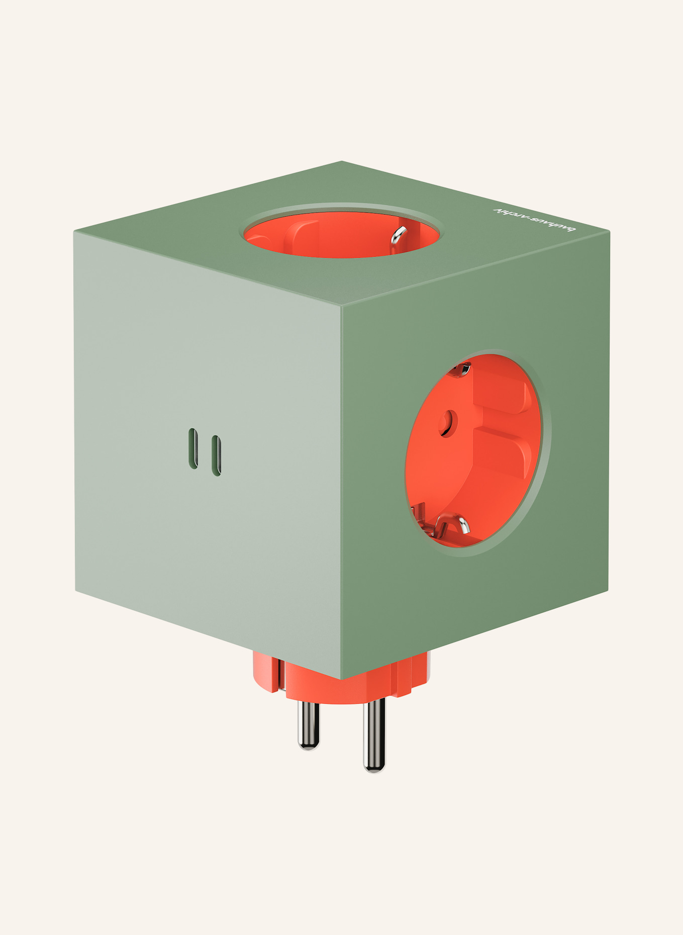 AVOLT Steckdosenleiste SQUARE 2: GRÜN / ORANGE