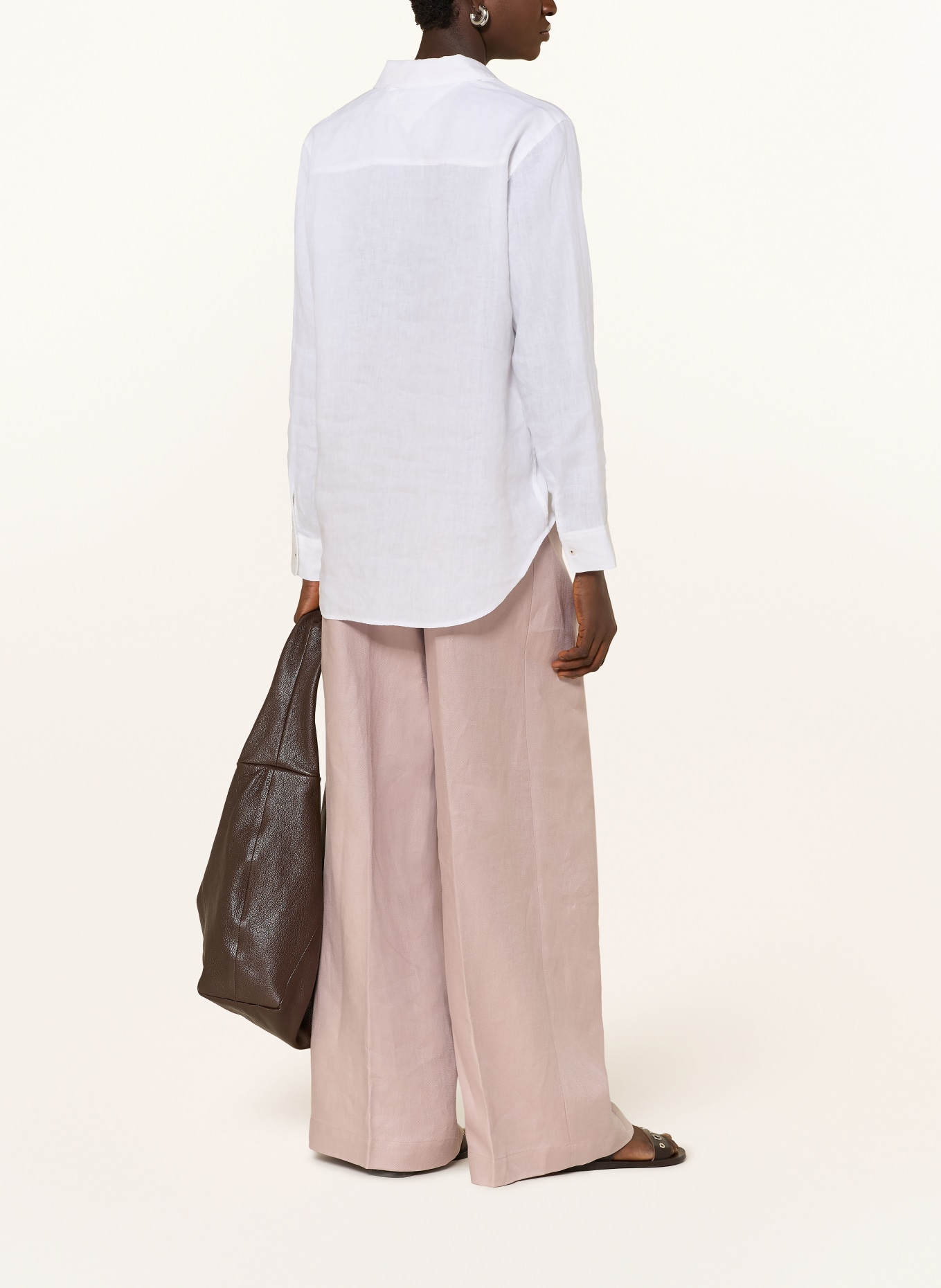 nine:inthe:morning Marlenehose PETRA aus Leinen: TAUPE