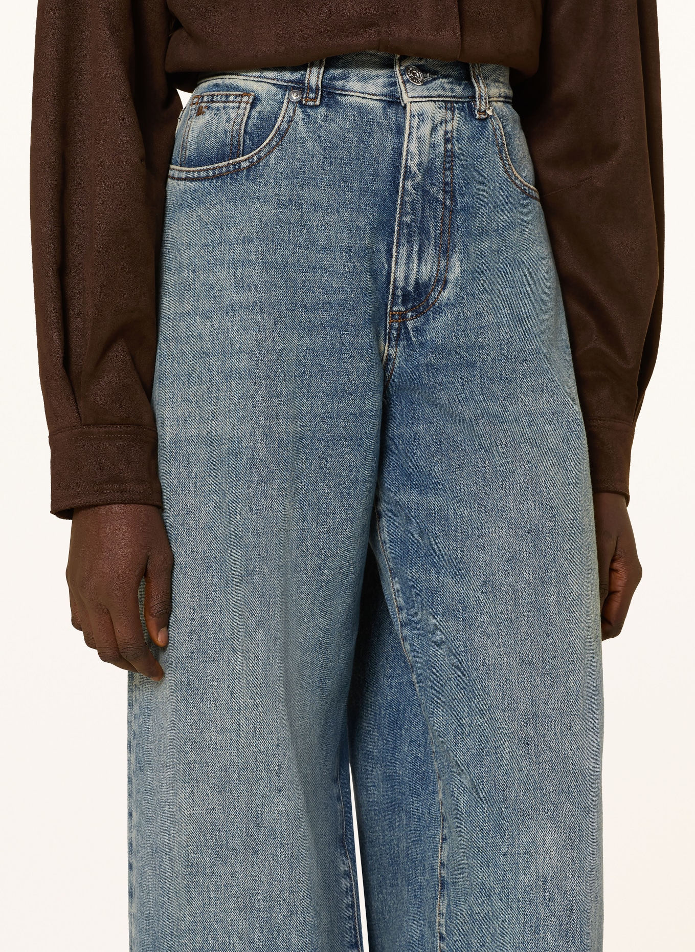 nine:inthe:morning Dżinsy z szerokimi nogawkami GEA: DLL226