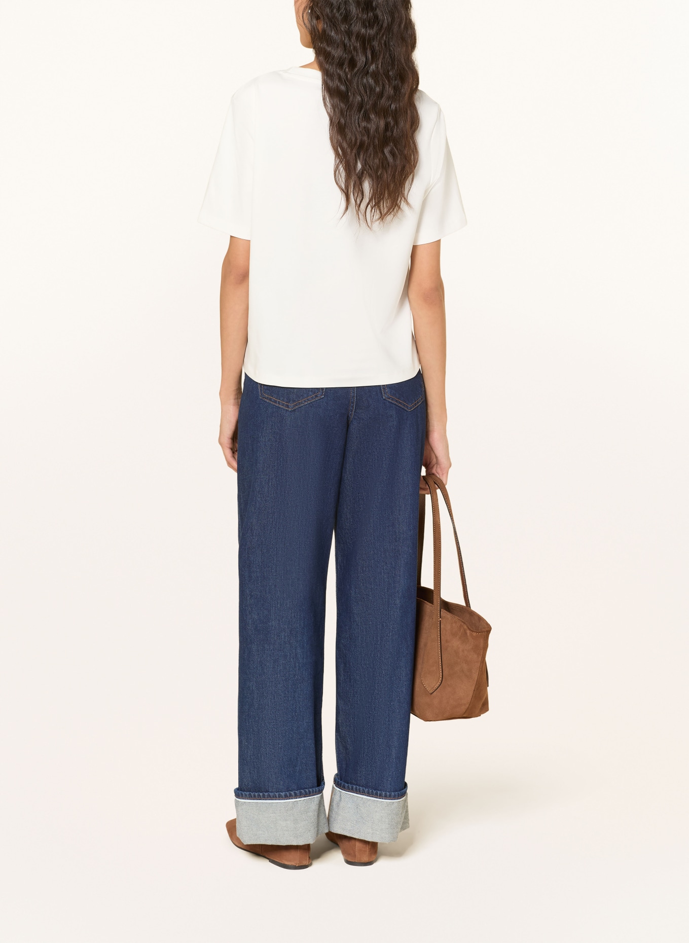 mavi Koszulka z ażurową koronką: BIAŁY