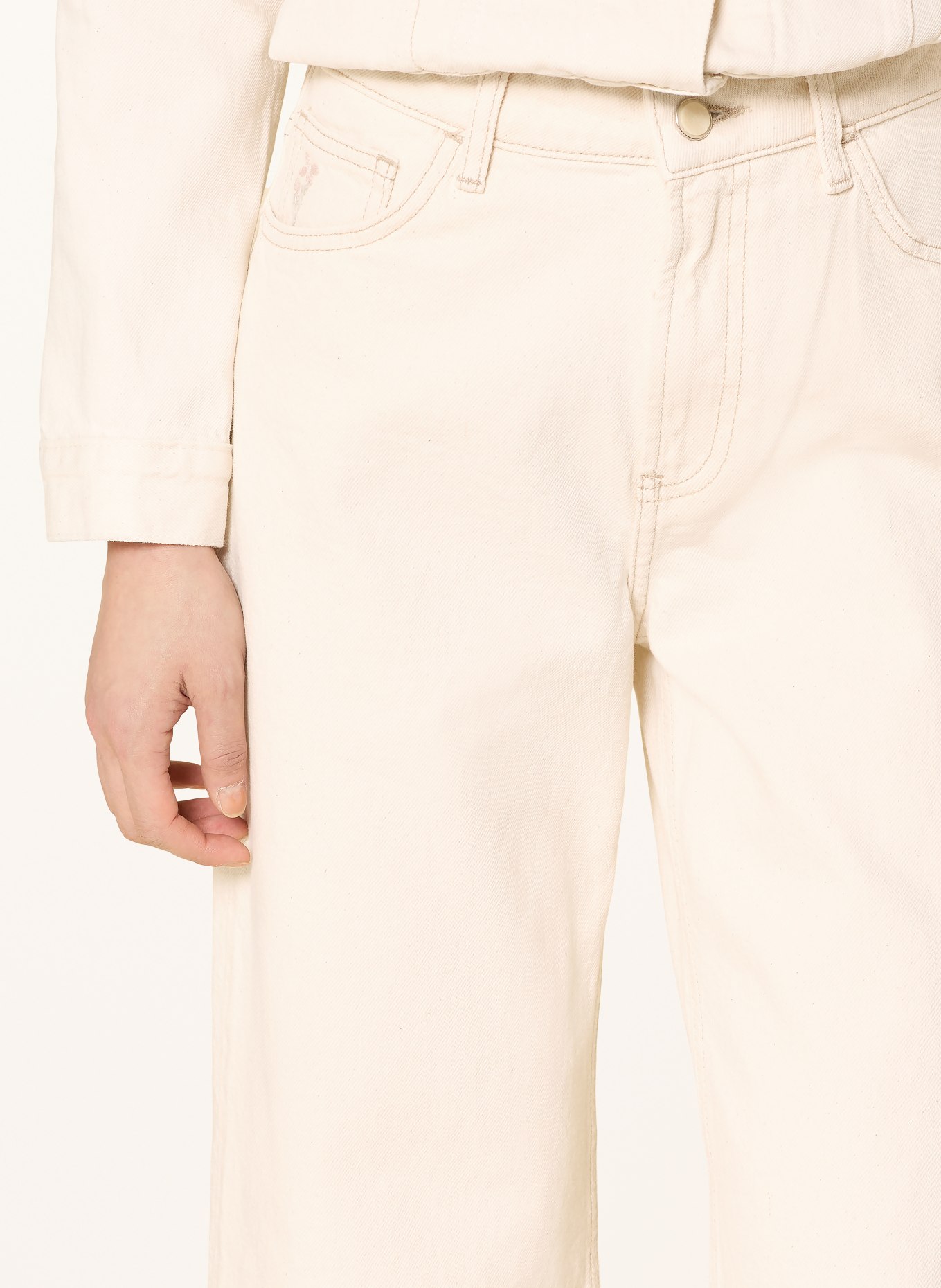 mavi Široké džíny MALIBU s výřezy: A1326 Cream DENIM