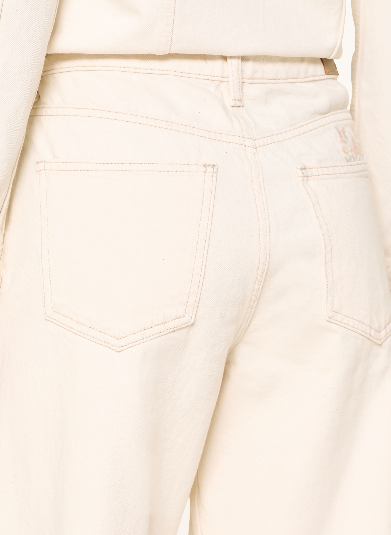 mavi Široké džíny MALIBU s výřezy: A1326 Cream DENIM