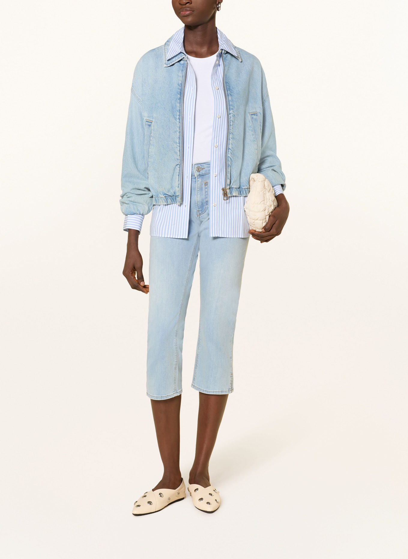 mavi 3/4 jeans LIORA: A1285 Lt Brushed STR