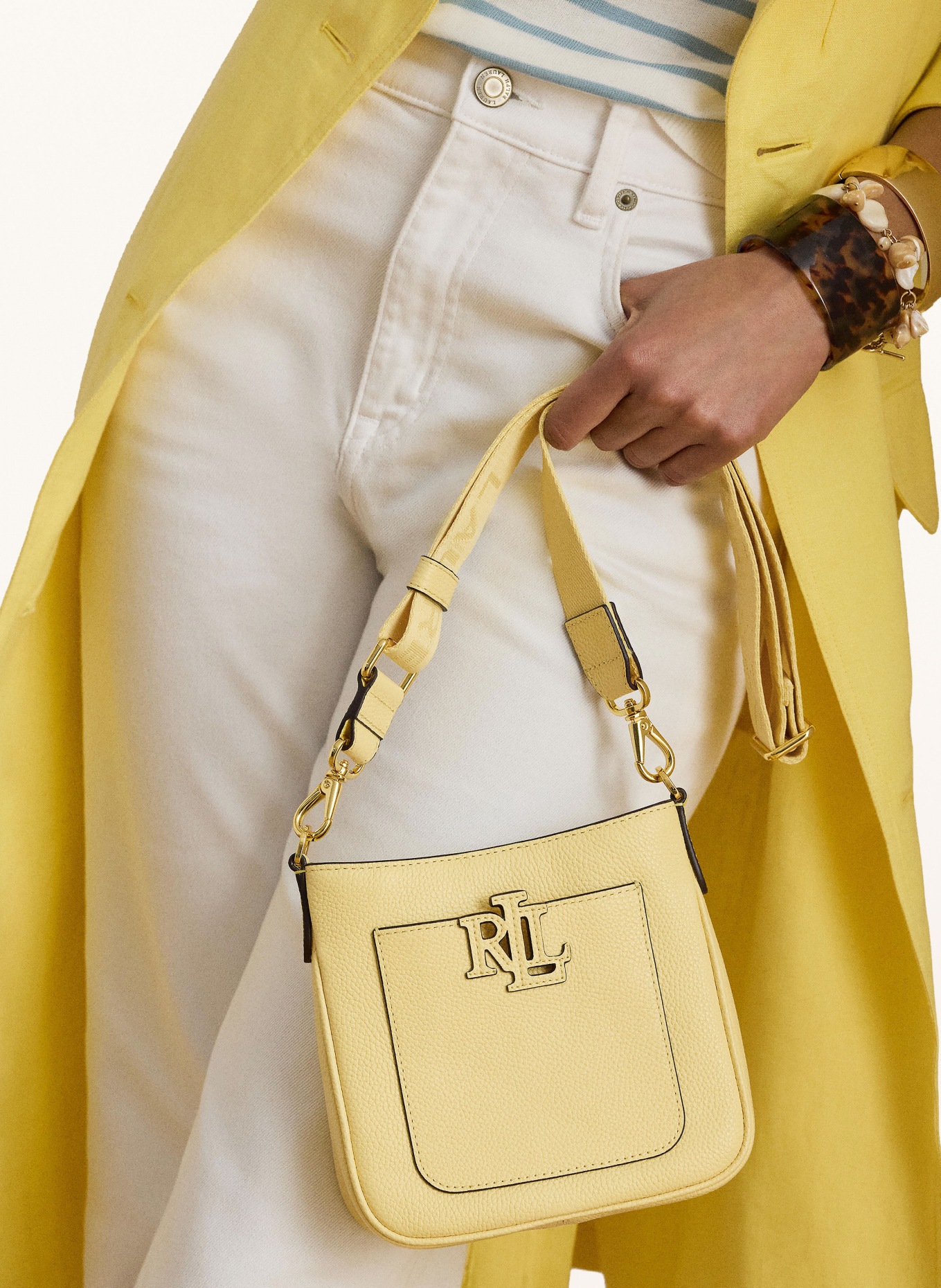LAUREN RALPH LAUREN Umhängetasche CAMERYN SMALL: GELB