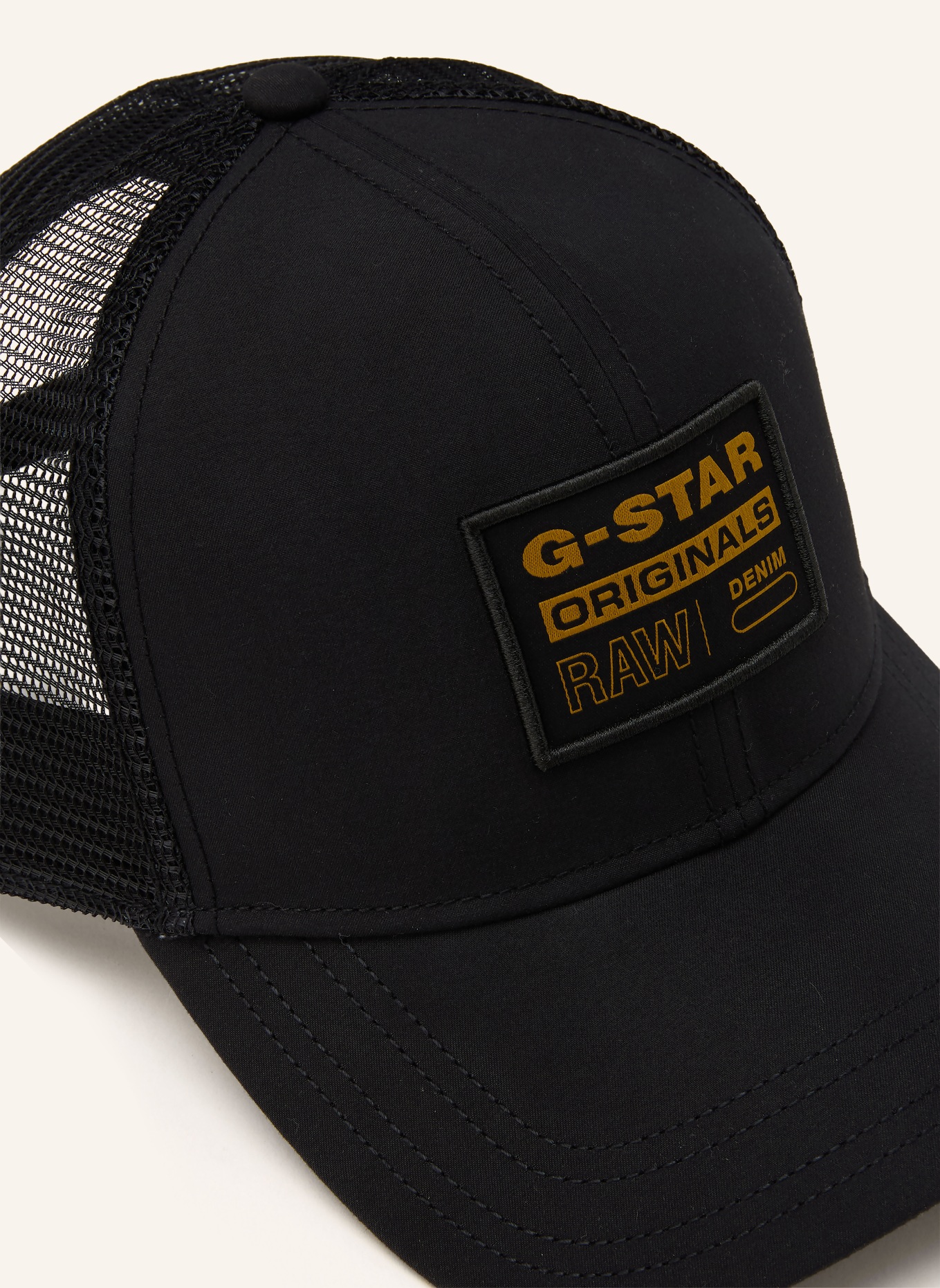 G-Star Cap BASEBALL TRUCKER: SCHWARZ / DUNKELGELB