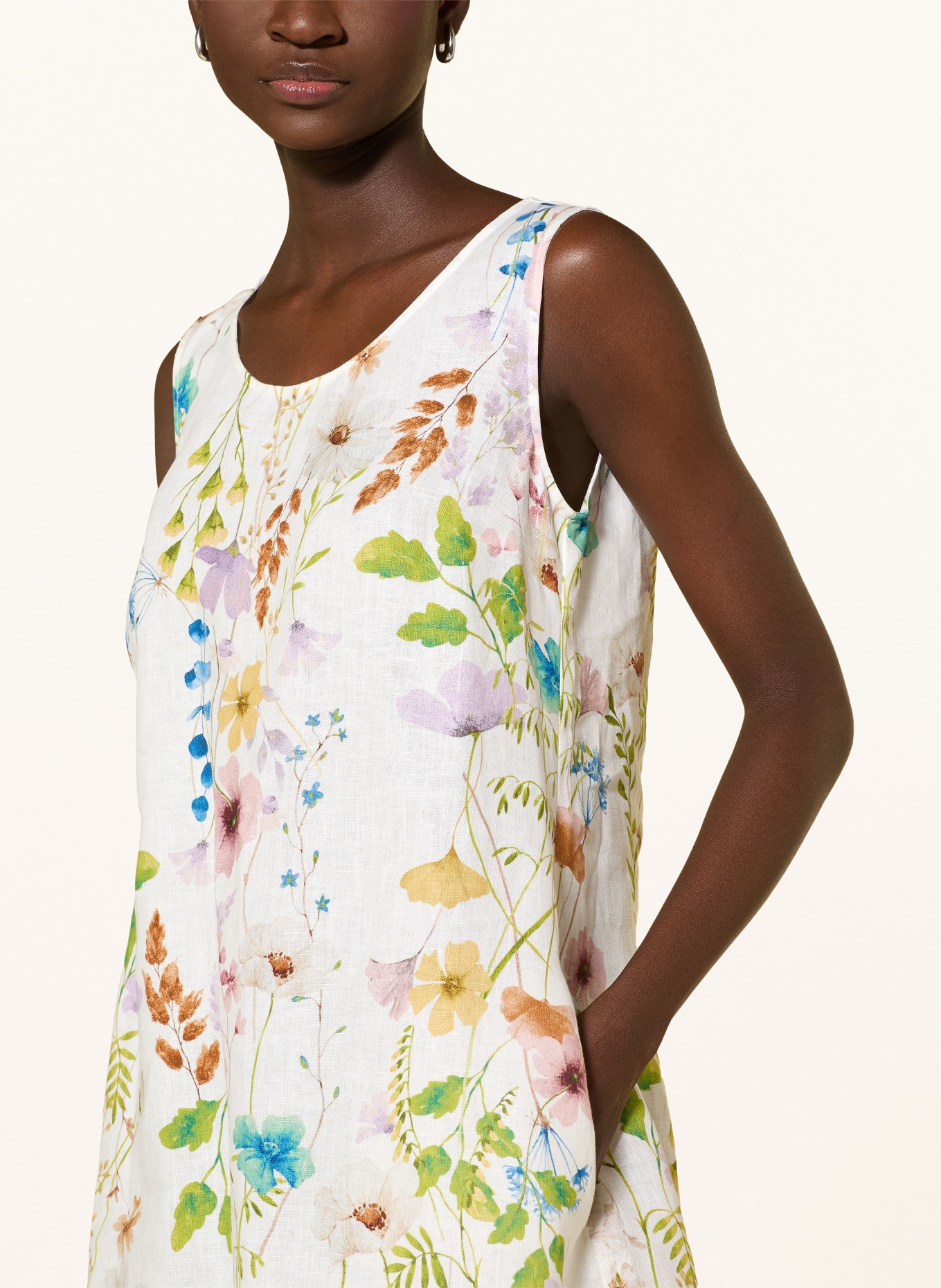 Backstage Lněné šaty ELLA: BÍLÁ / ŽLUTÁ / ZELENÁ