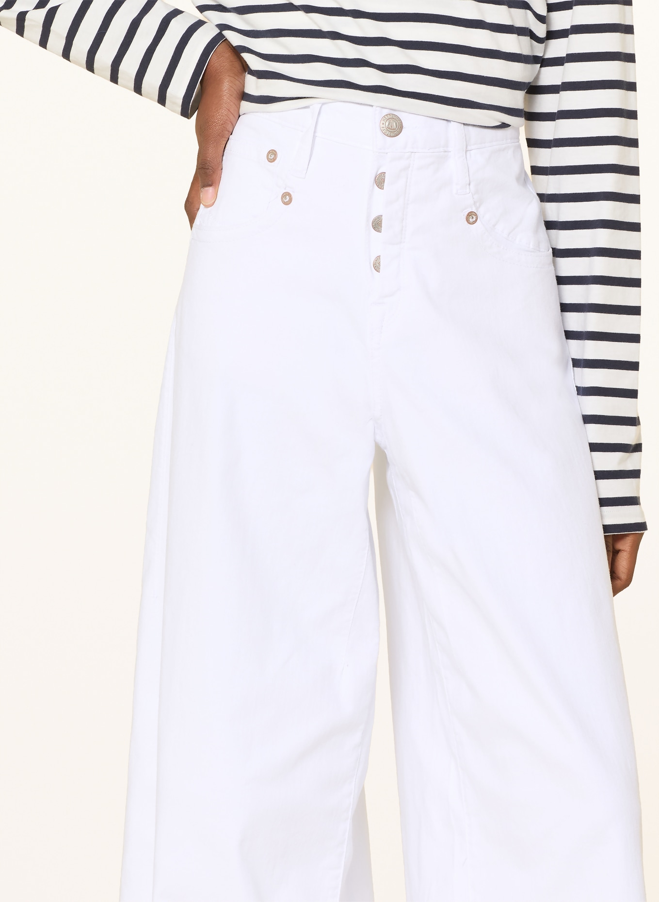 Herrlicher Jeans met wijde pijpen SHYRA: 854 silk