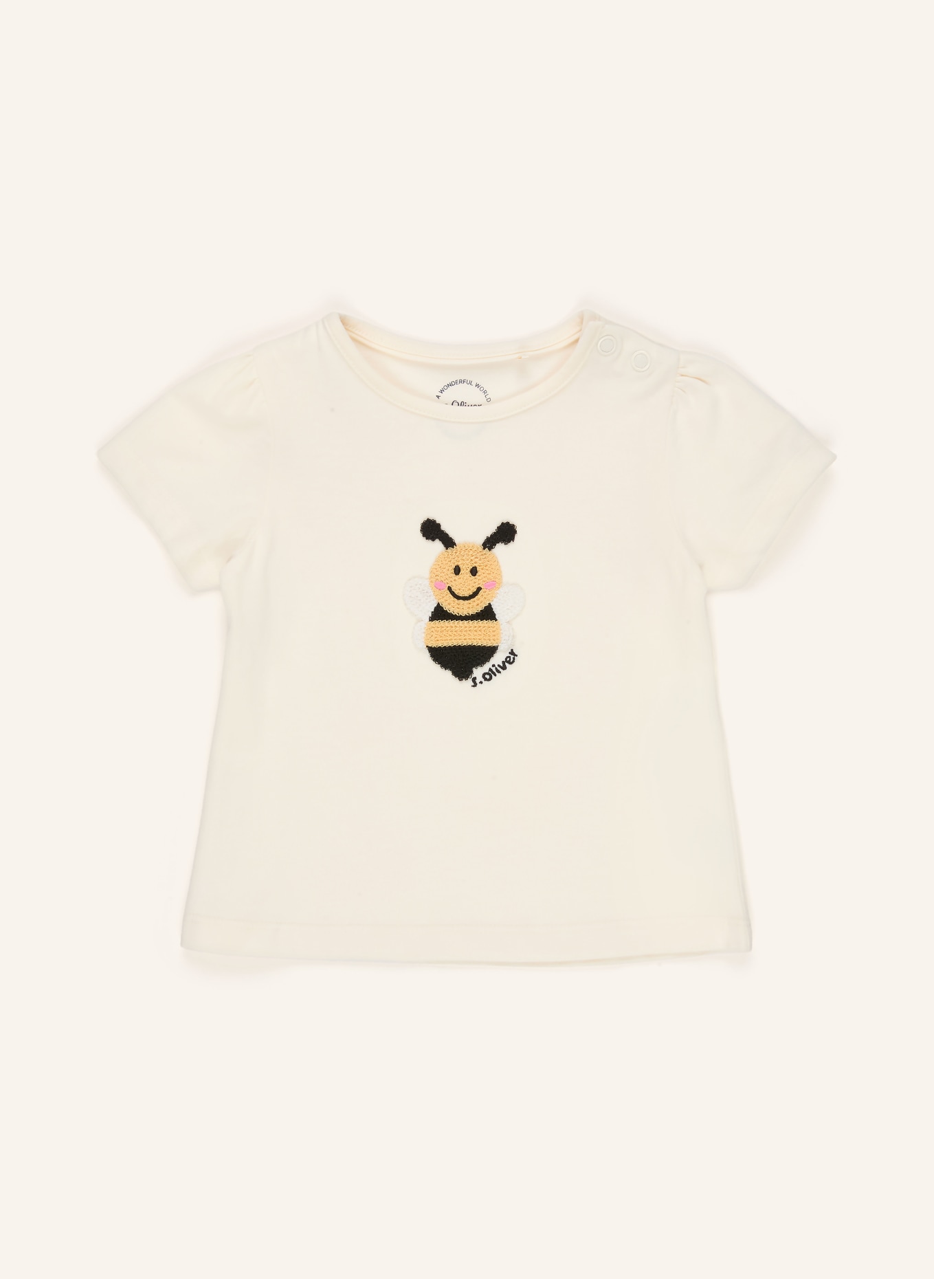 s.Oliver RED T-shirt: MARRON CLAIR / JAUNE / NOIR