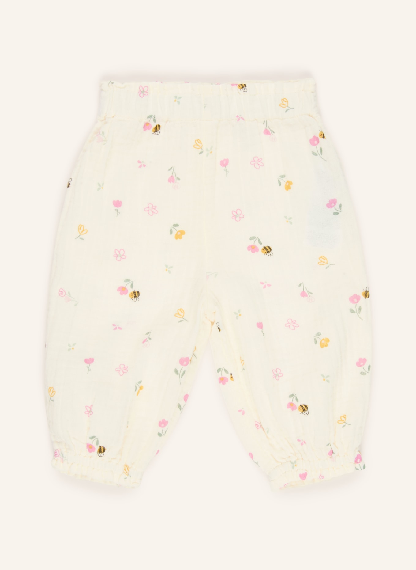 s.Oliver RED Spodnie z muślinu: KREMOWY / RÓŻOWY / CIEMNOŻÓŁTY