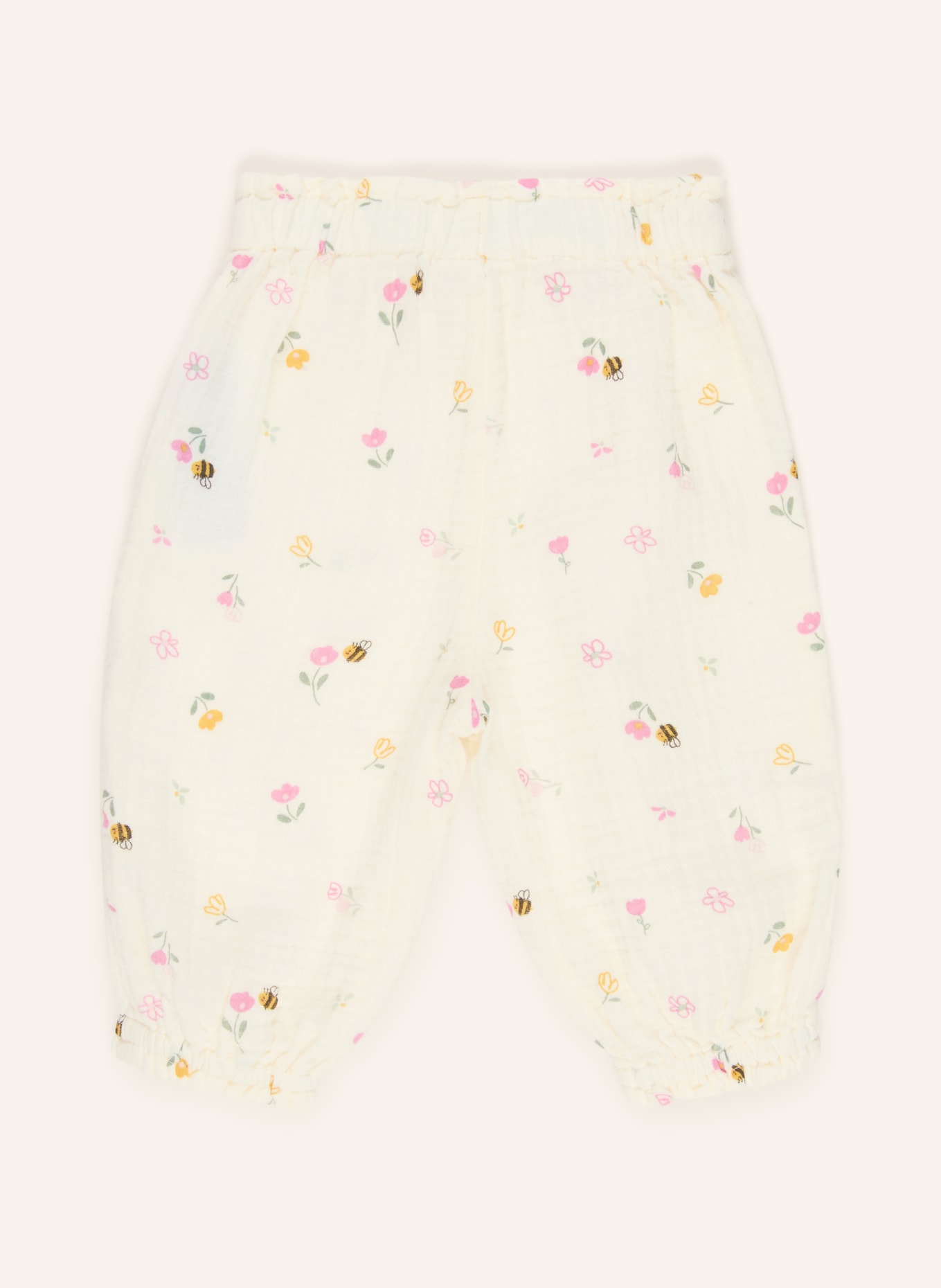 s.Oliver RED Spodnie z muślinu: KREMOWY / RÓŻOWY / CIEMNOŻÓŁTY