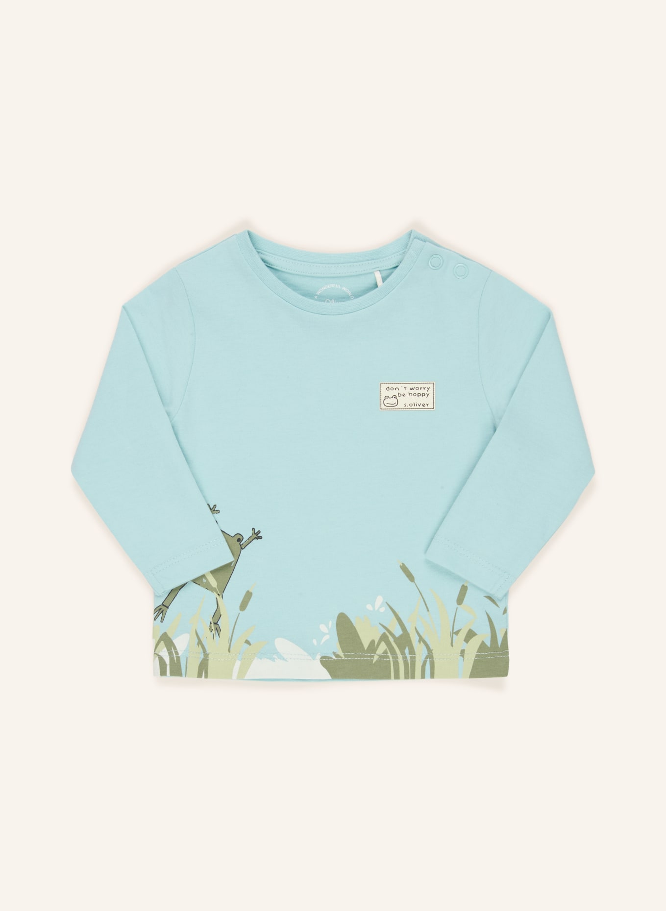 s.Oliver RED T-shirt met lange mouwen: TURQUOISE / GROEN