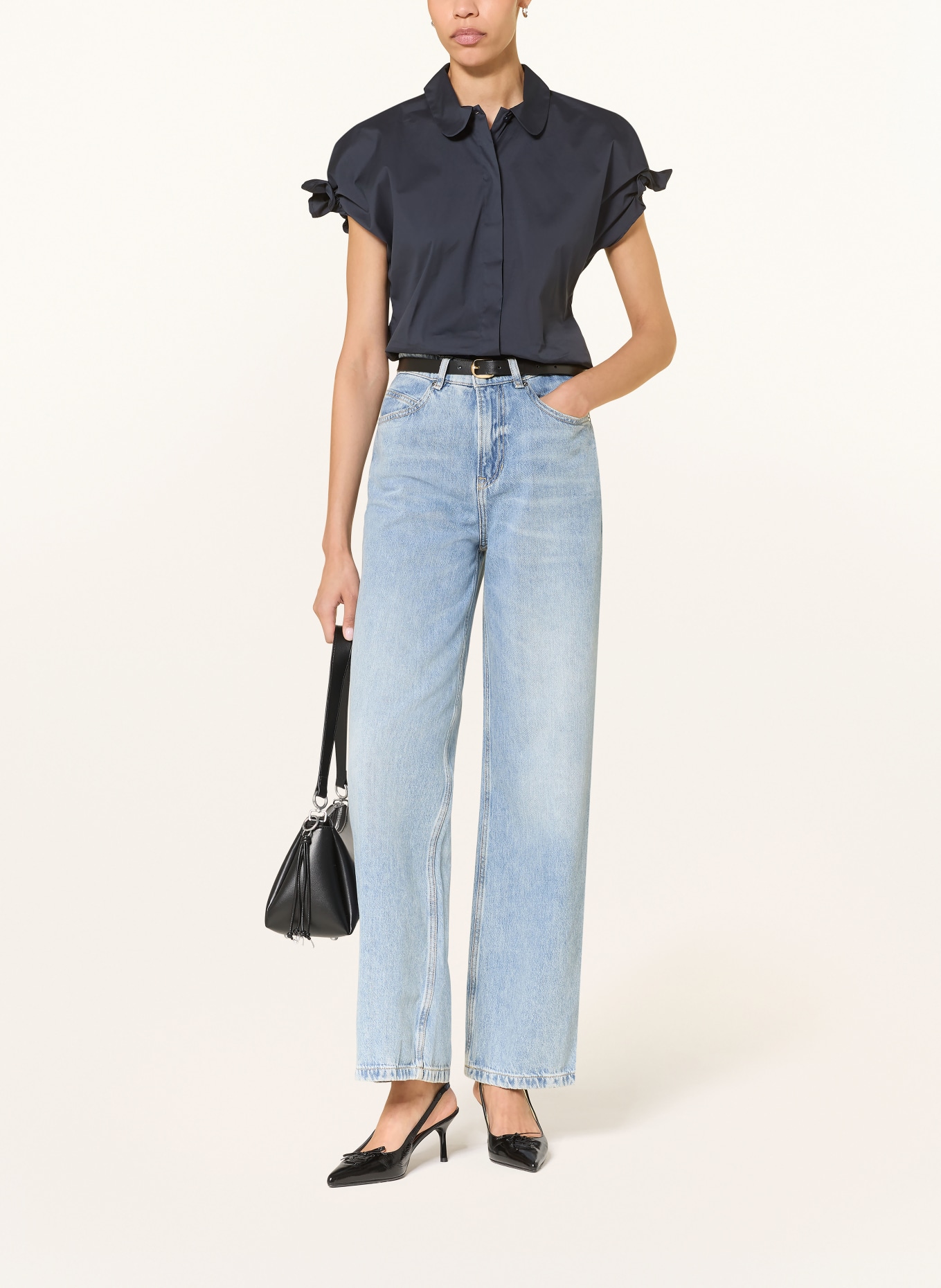 ÉMANOU chemisier: BLEU FONCÉ