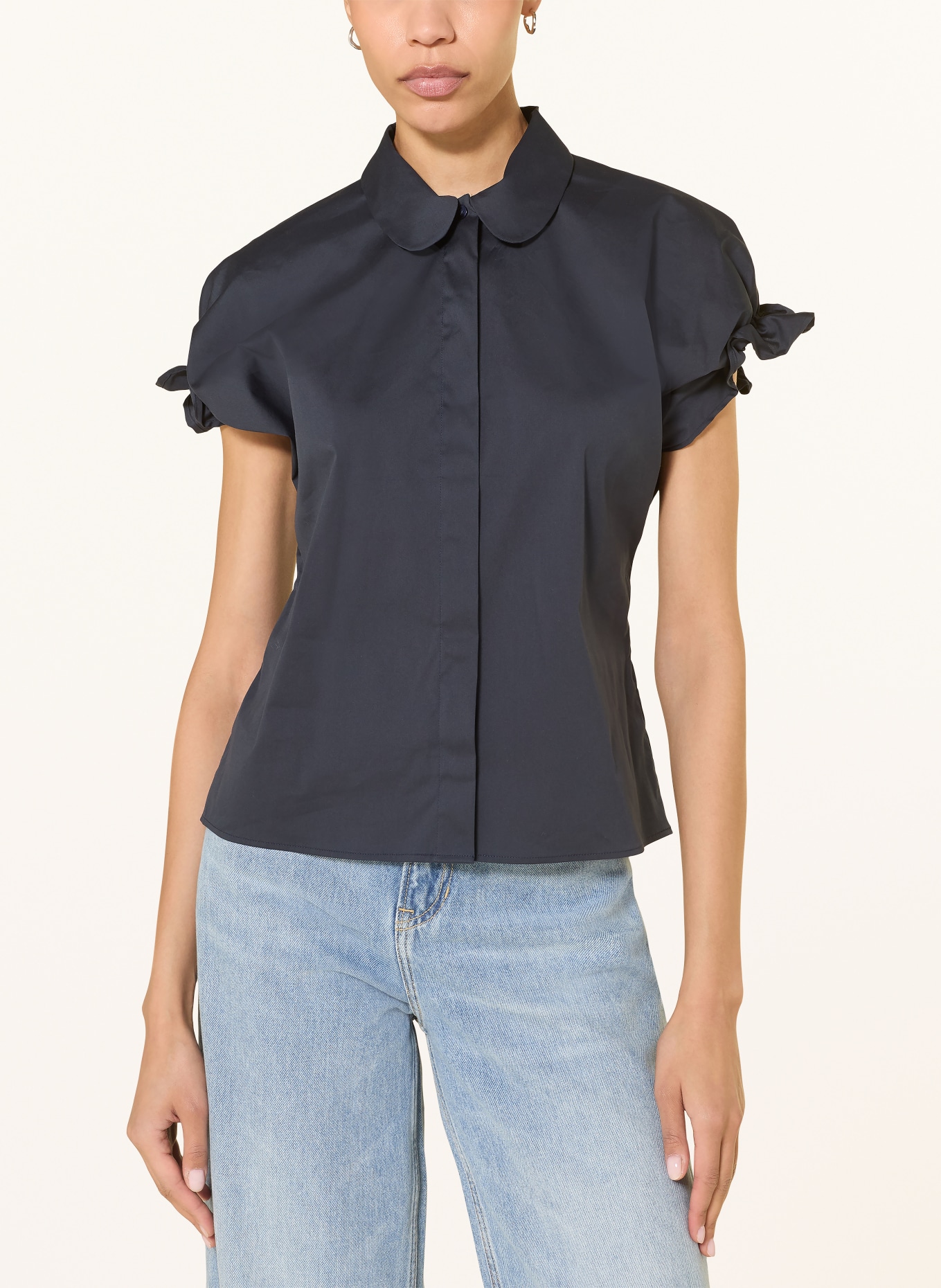 ÉMANOU chemisier: BLEU FONCÉ