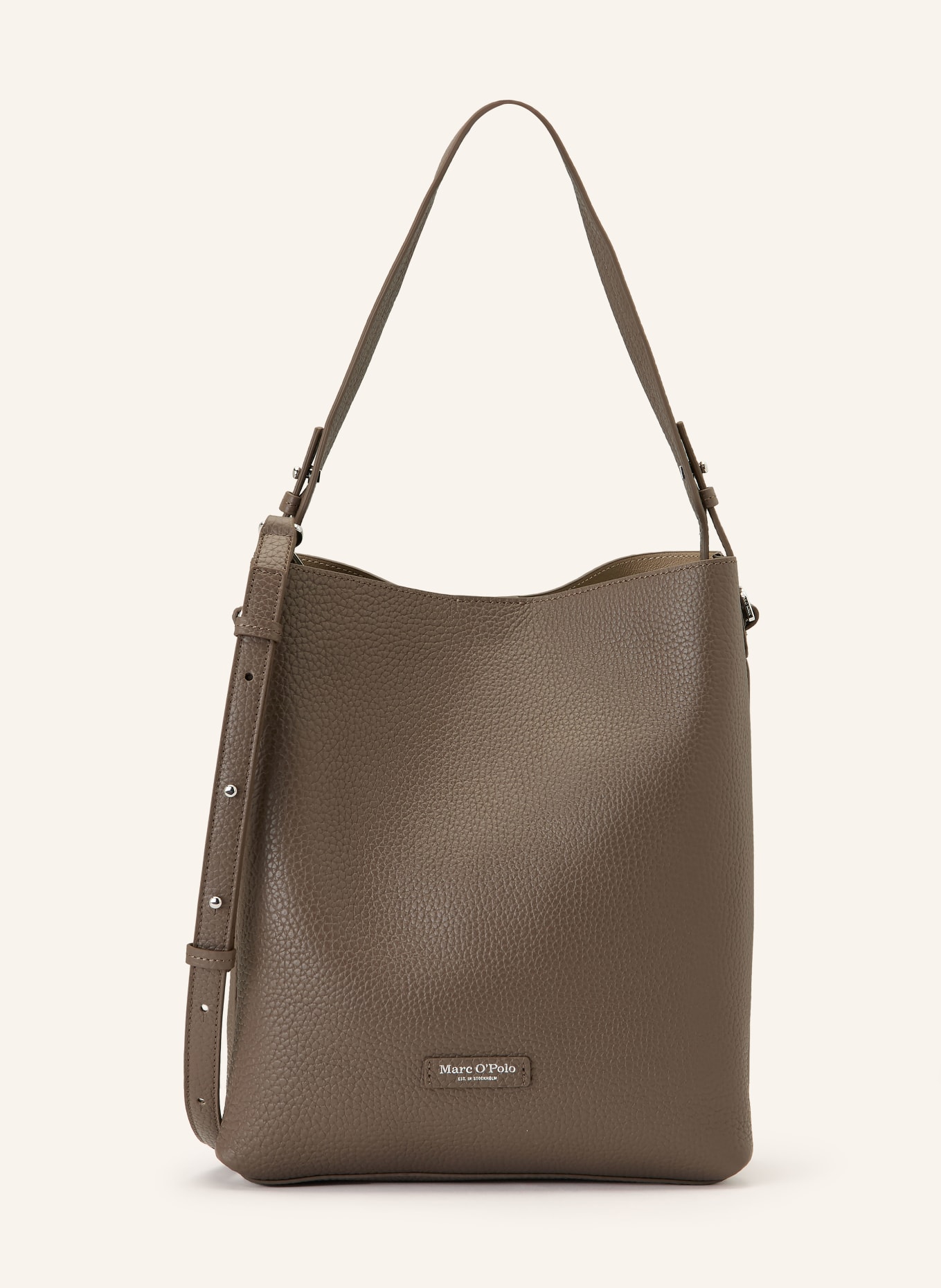 Marc O'Polo Beuteltasche: TAUPE / SILBER