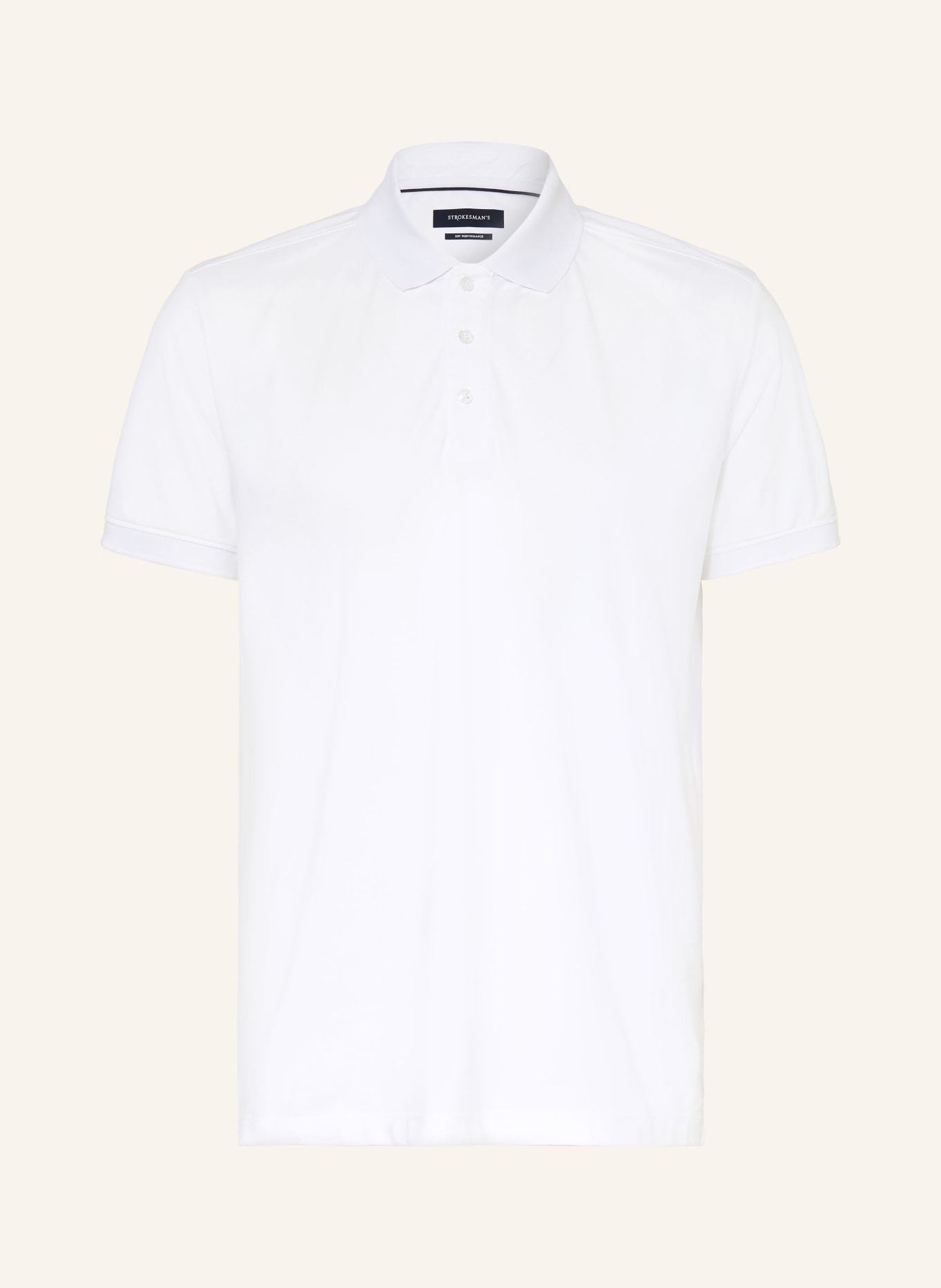 STROKESMAN'S Jersey-Poloshirt: WEISS