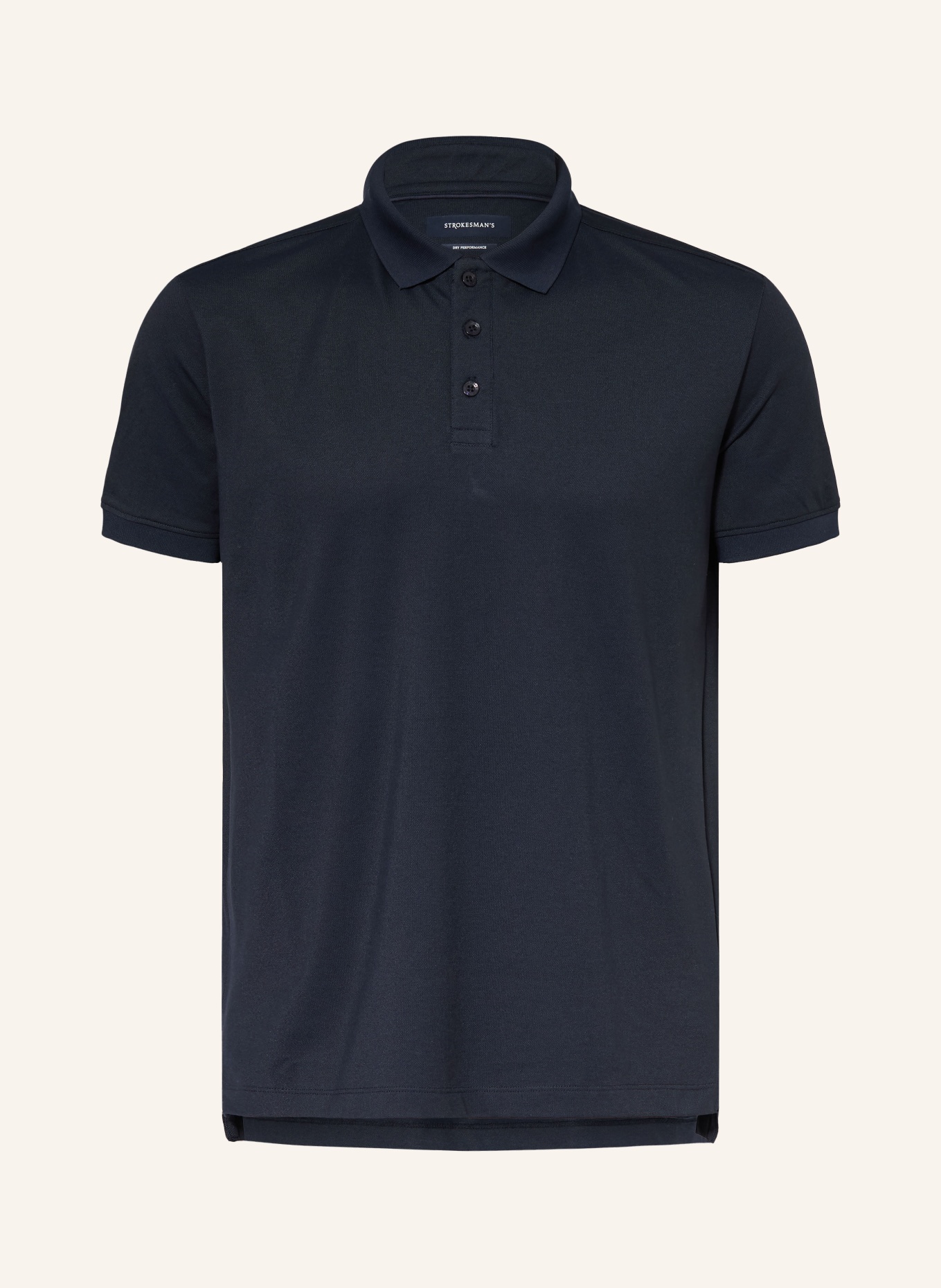 STROKESMAN'S Jersey-Poloshirt: DUNKELBLAU