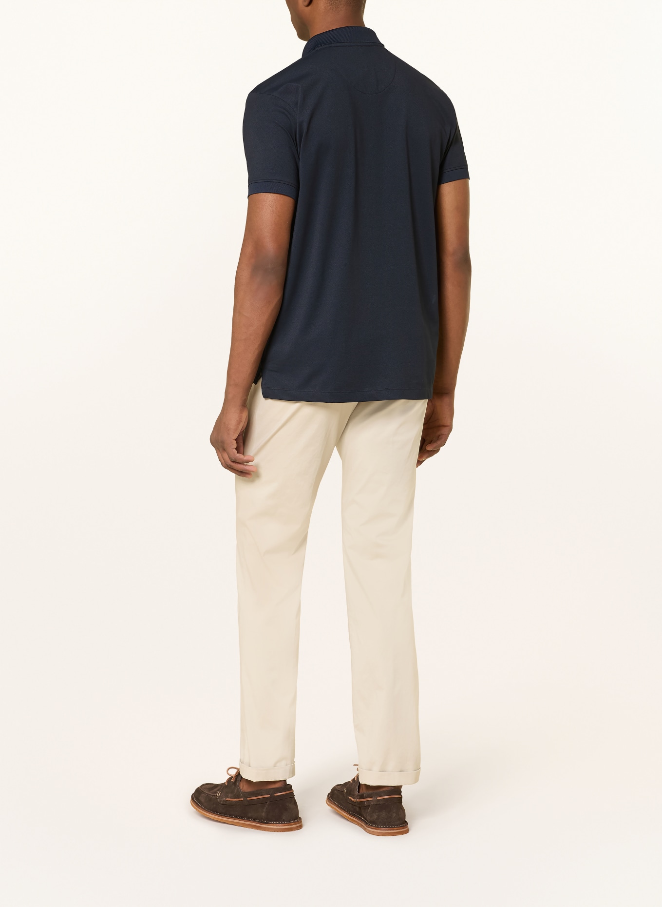 STROKESMAN'S Jersey-Poloshirt: DUNKELBLAU