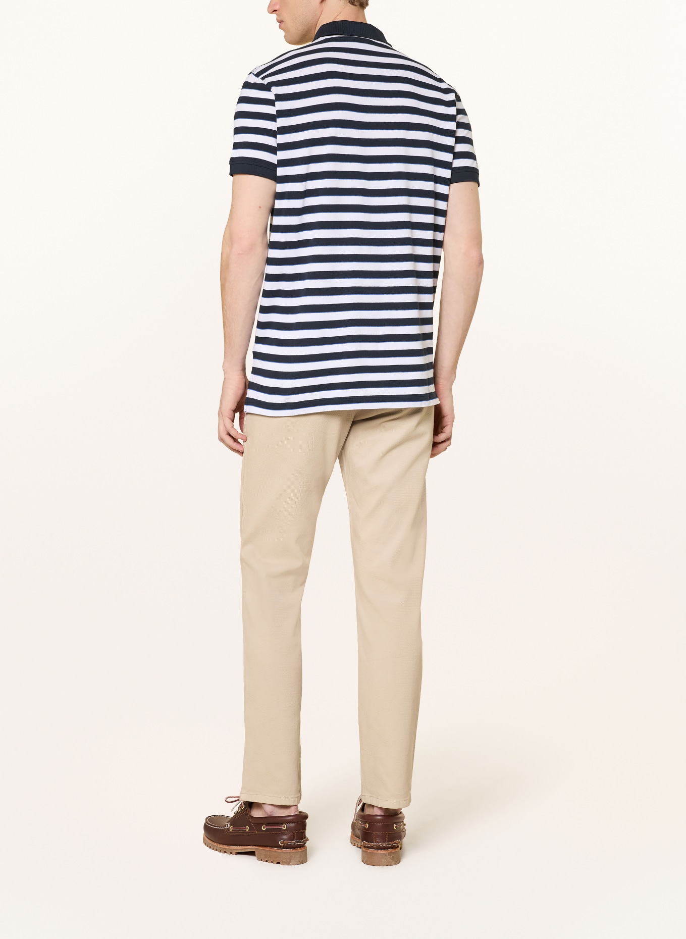 STROKESMAN'S Polo piqué: BLEU FONCÉ / BLANC