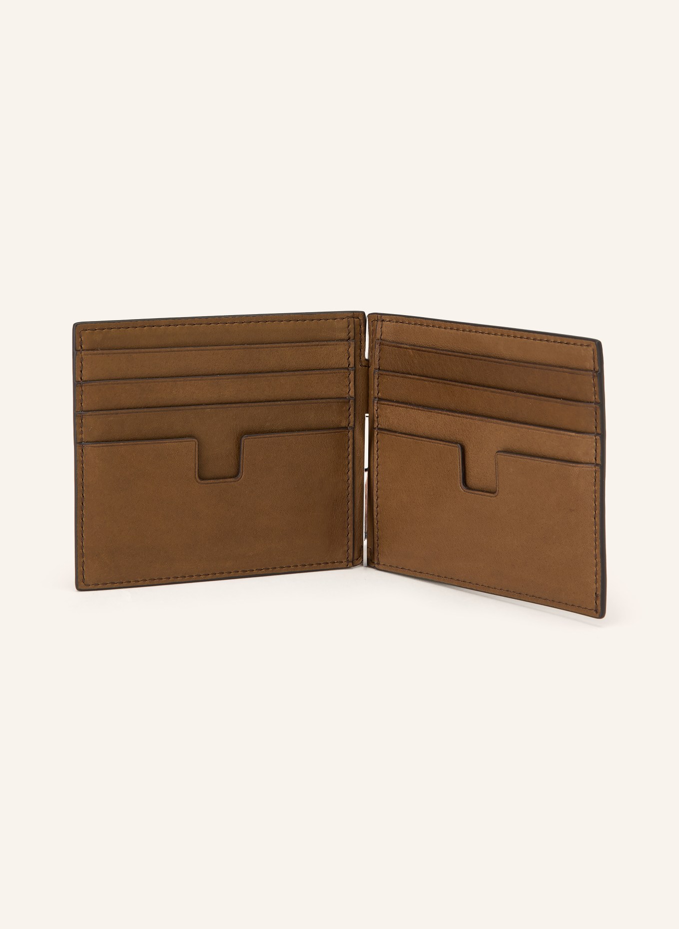 TOM FORD Kartenetui: BRAUN / SILBER