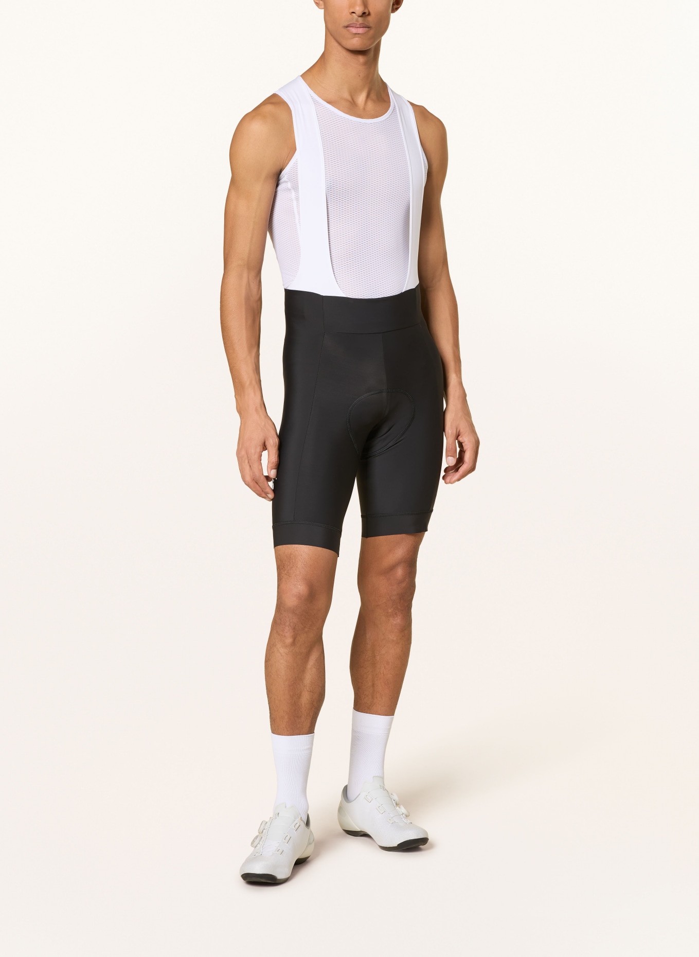 Rapha Radhose CORE BIB mit Trägern und gepolstertem Einsatz: SCHWARZ / WEISS