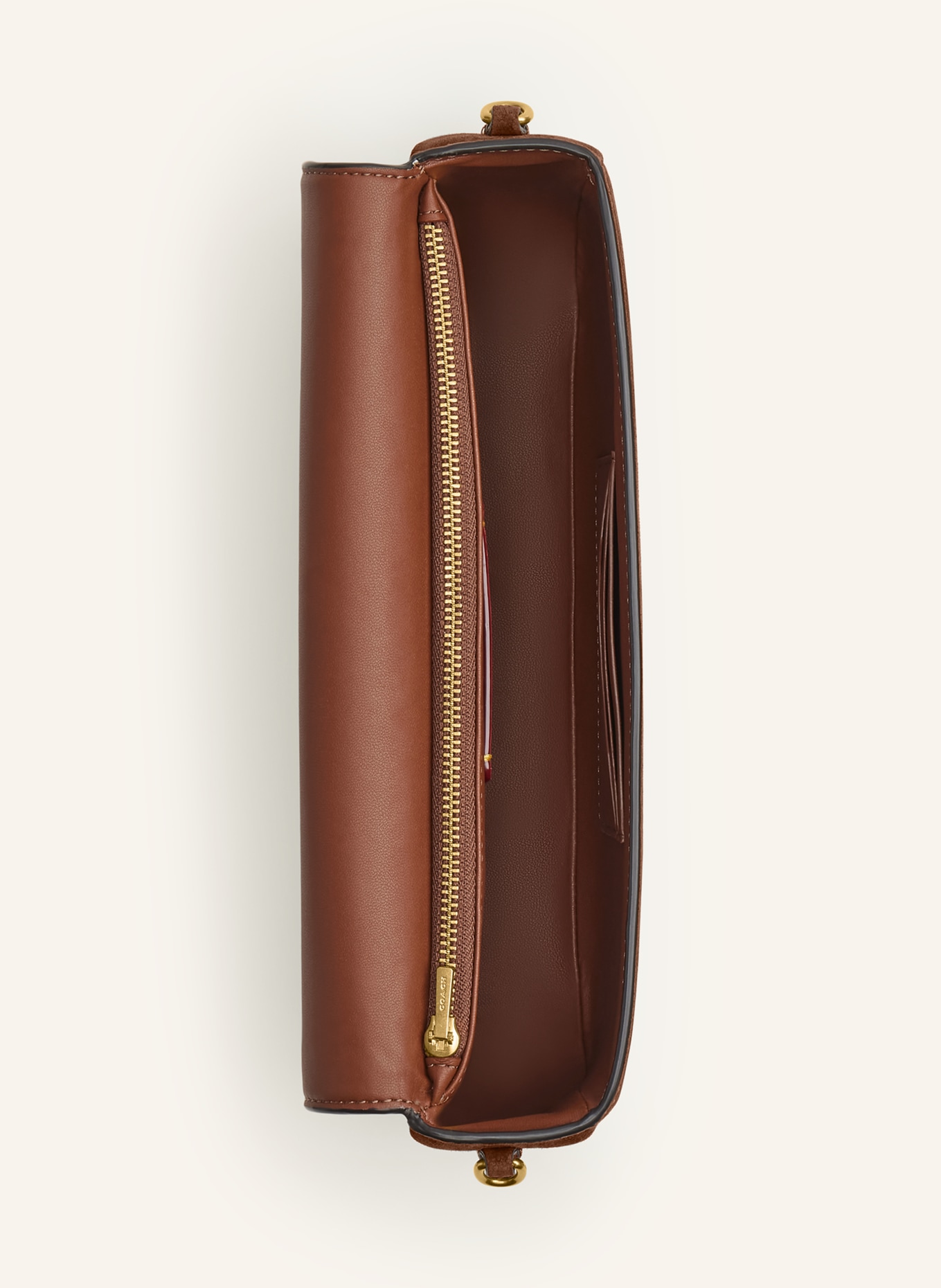 COACH BROOK Handbag: BROWN / GOLD