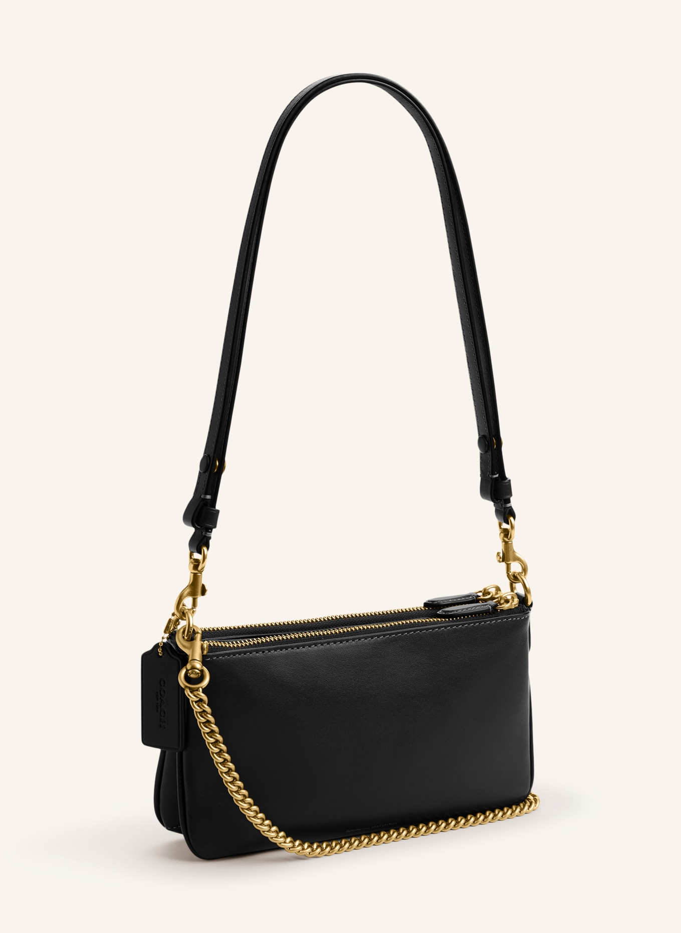 COACH AUDREY Shoulder Bag: BLACK / GOLD