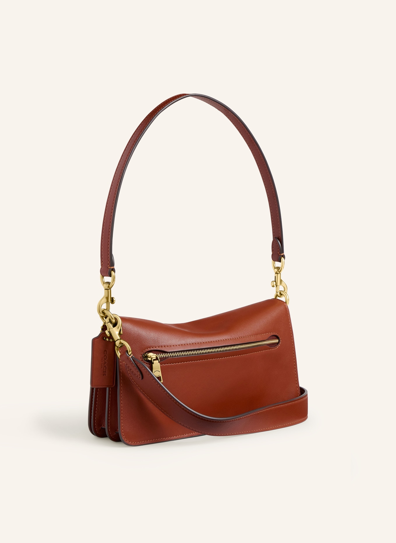 COACH TABBY Shoulder Bag: BROWN / GOLD