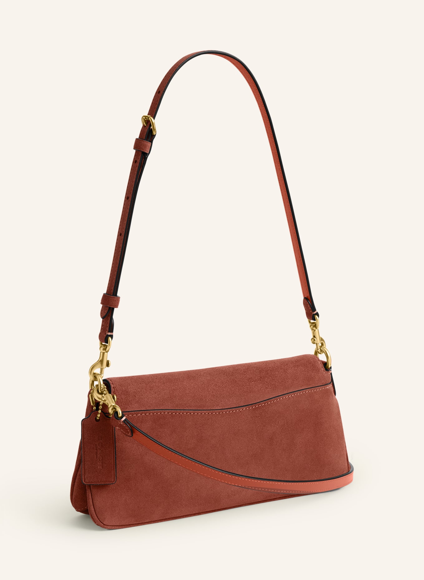 COACH JET Shoulder Bag: BROWN / GOLD