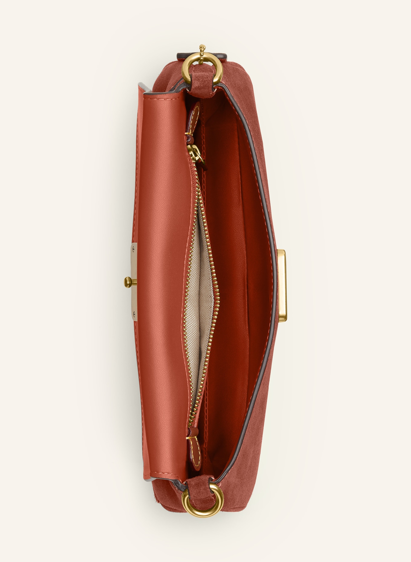 COACH JET Shoulder Bag: BROWN / GOLD