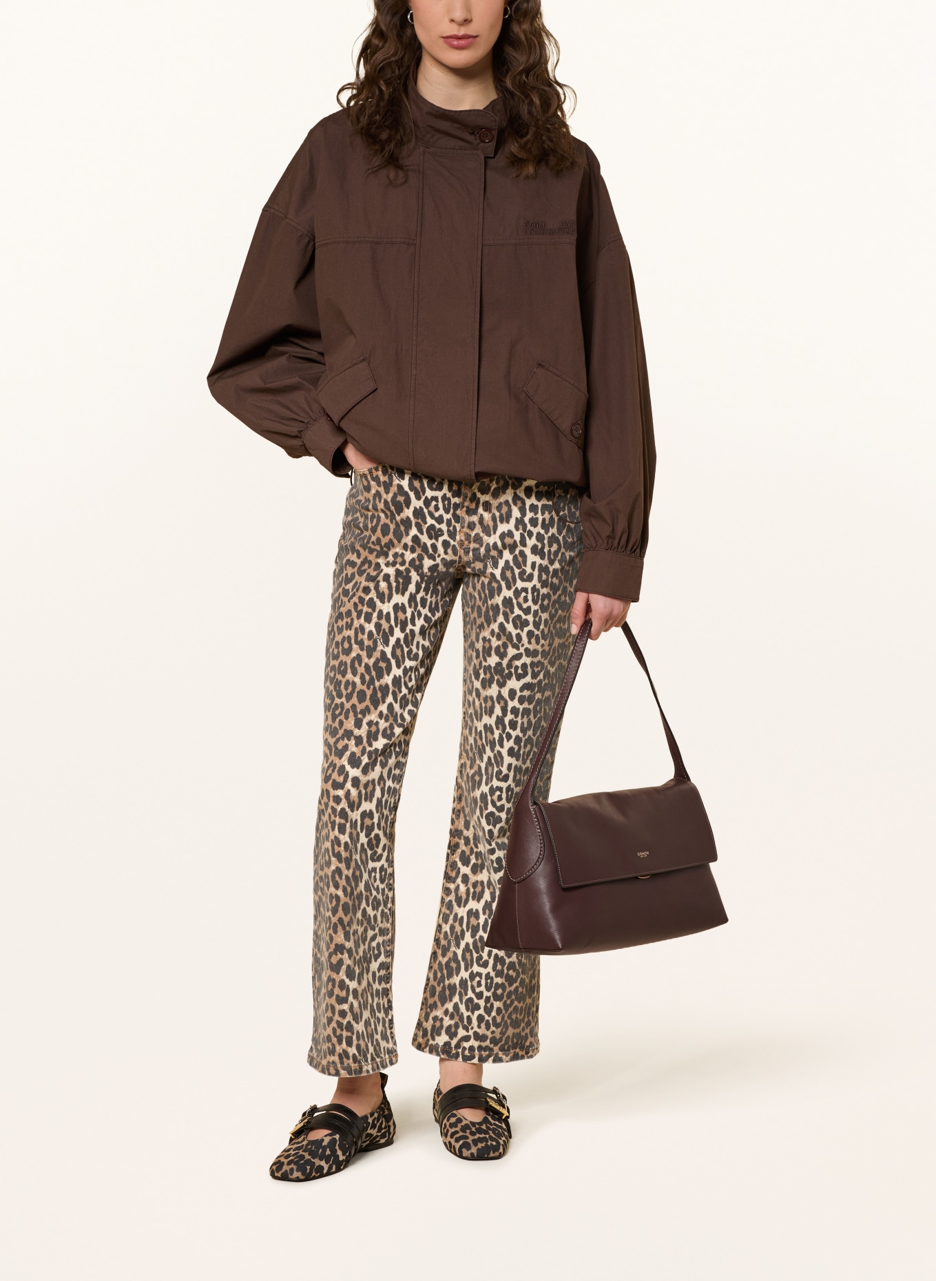 COACH schoudertas: MARRON FONCÉ