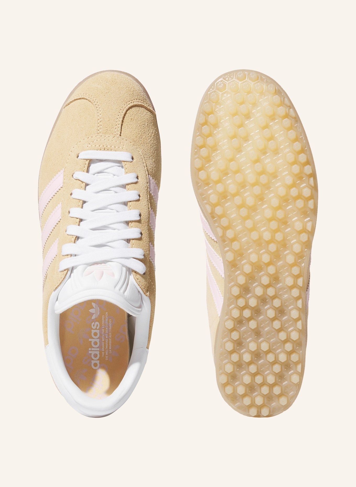 adidas Originals Baskets GAZELLE GOLF: CHAMEAU / ROSE / BLANC