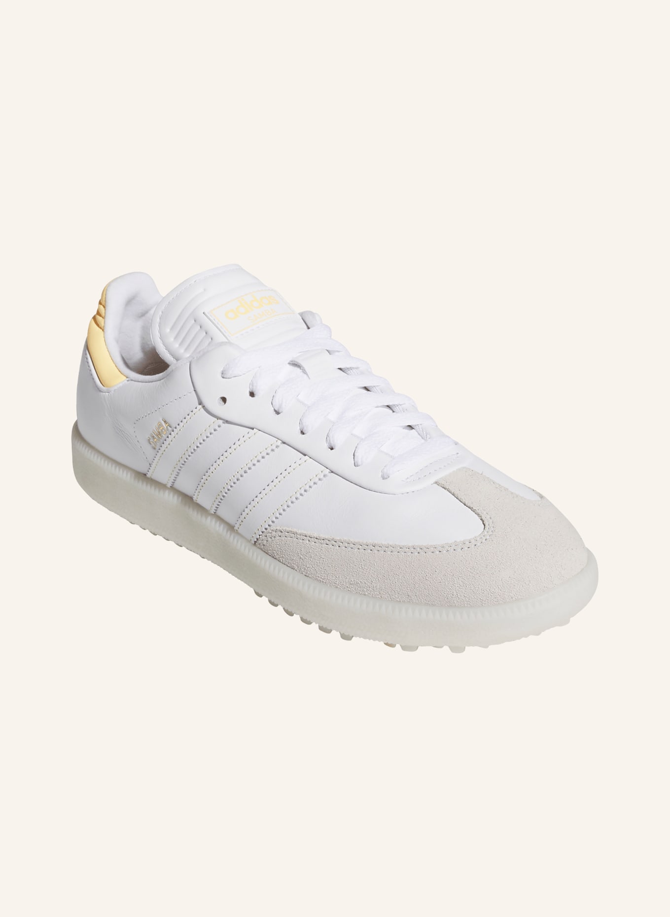 adidas Originals Golfschuhe SAMBA GOLF: WEISS / HELLGRAU / HELLGELB
