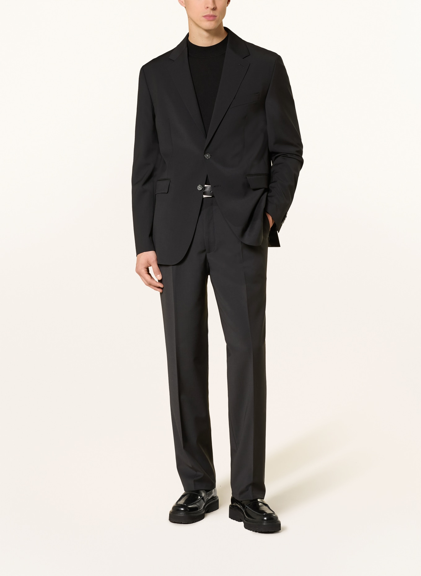 PAUL Slim fit suit jacket: 900 BLACK