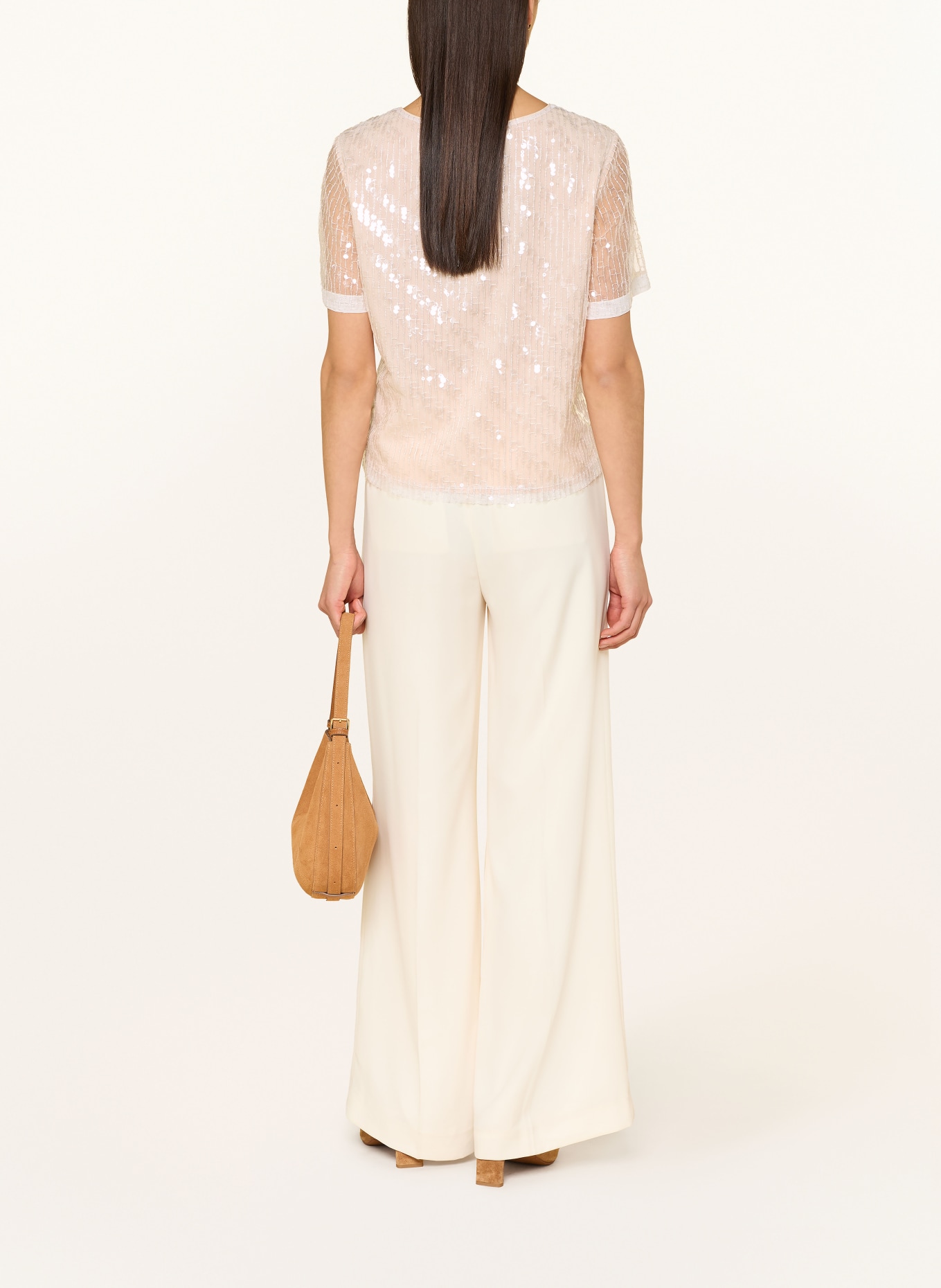 s.Oliver BLACK LABEL Bluzka z cekinami: ECRU