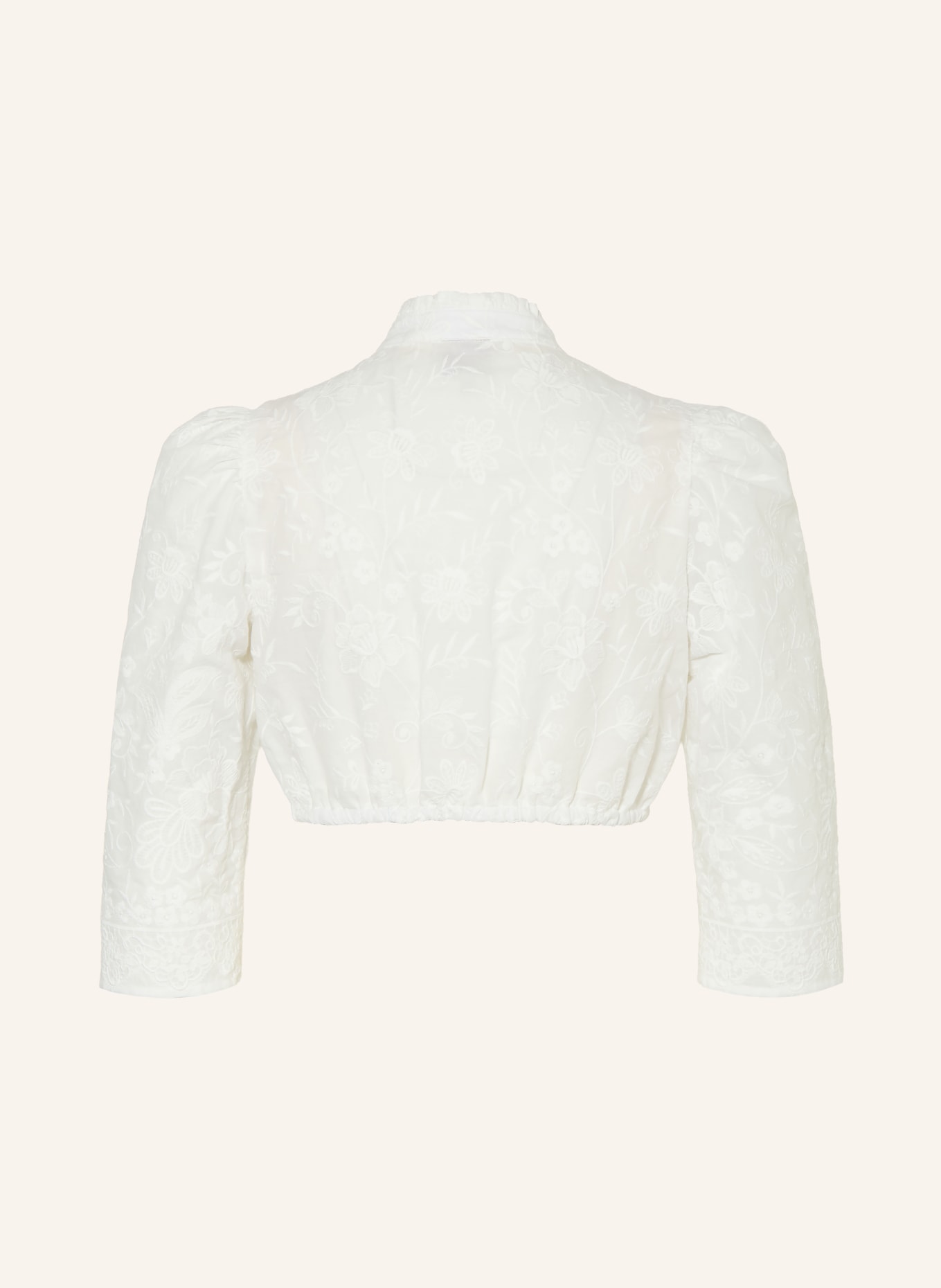 BERWIN & WOLFF Dirndl blouse with ruffles: WHITE