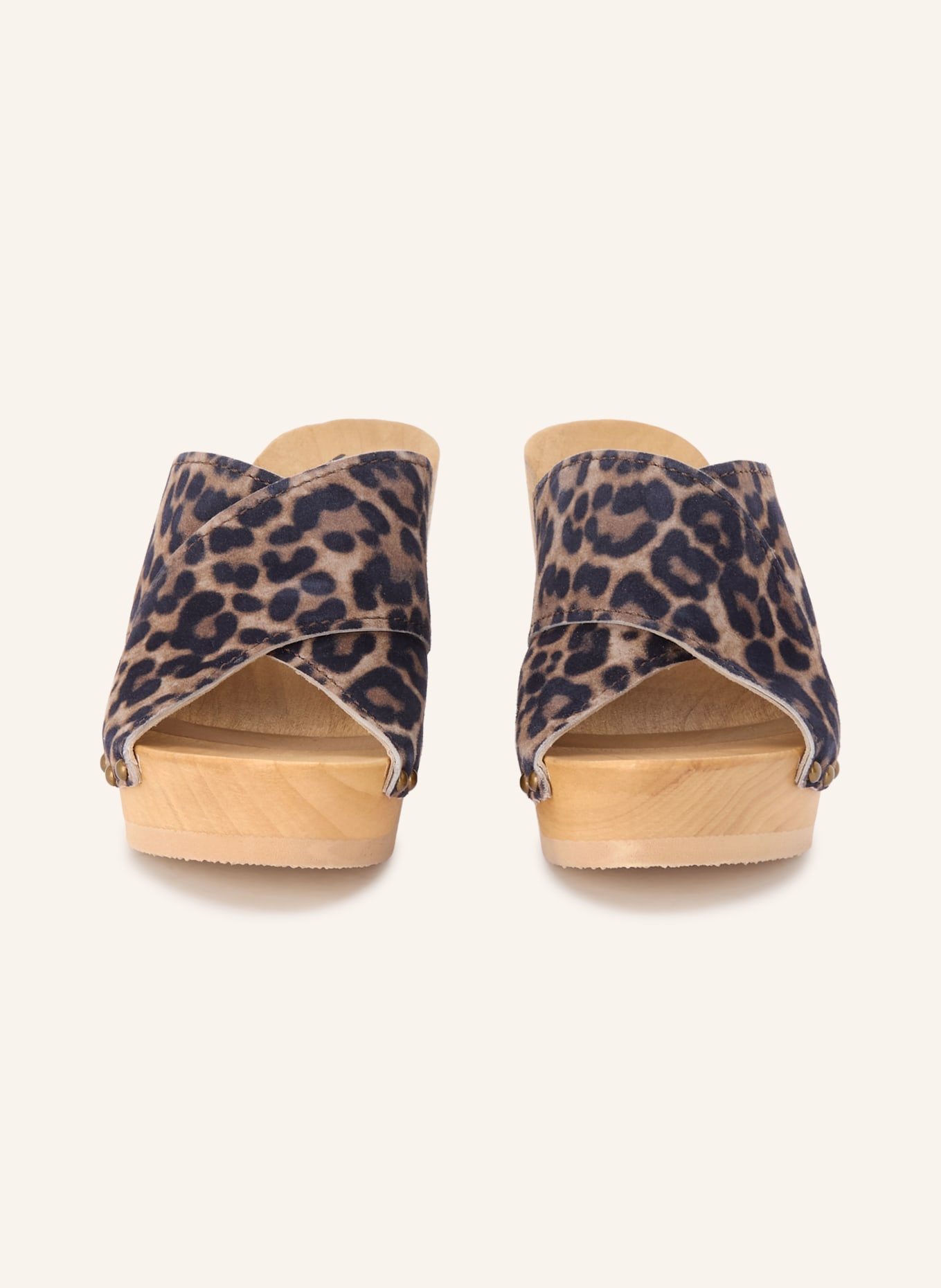 SOFTCLOX ANTJE Platform Wedges: BEIGE / GOLD / BLACK