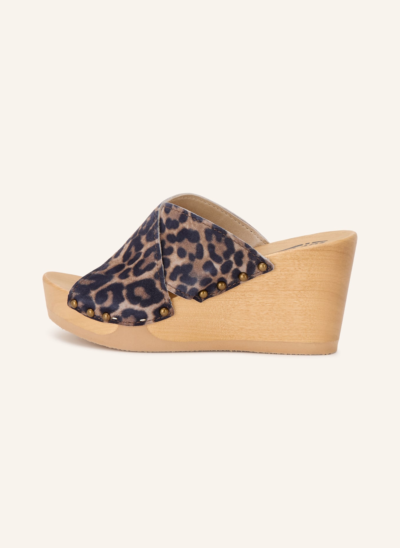 SOFTCLOX ANTJE Platform Wedges: BEIGE / GOLD / BLACK