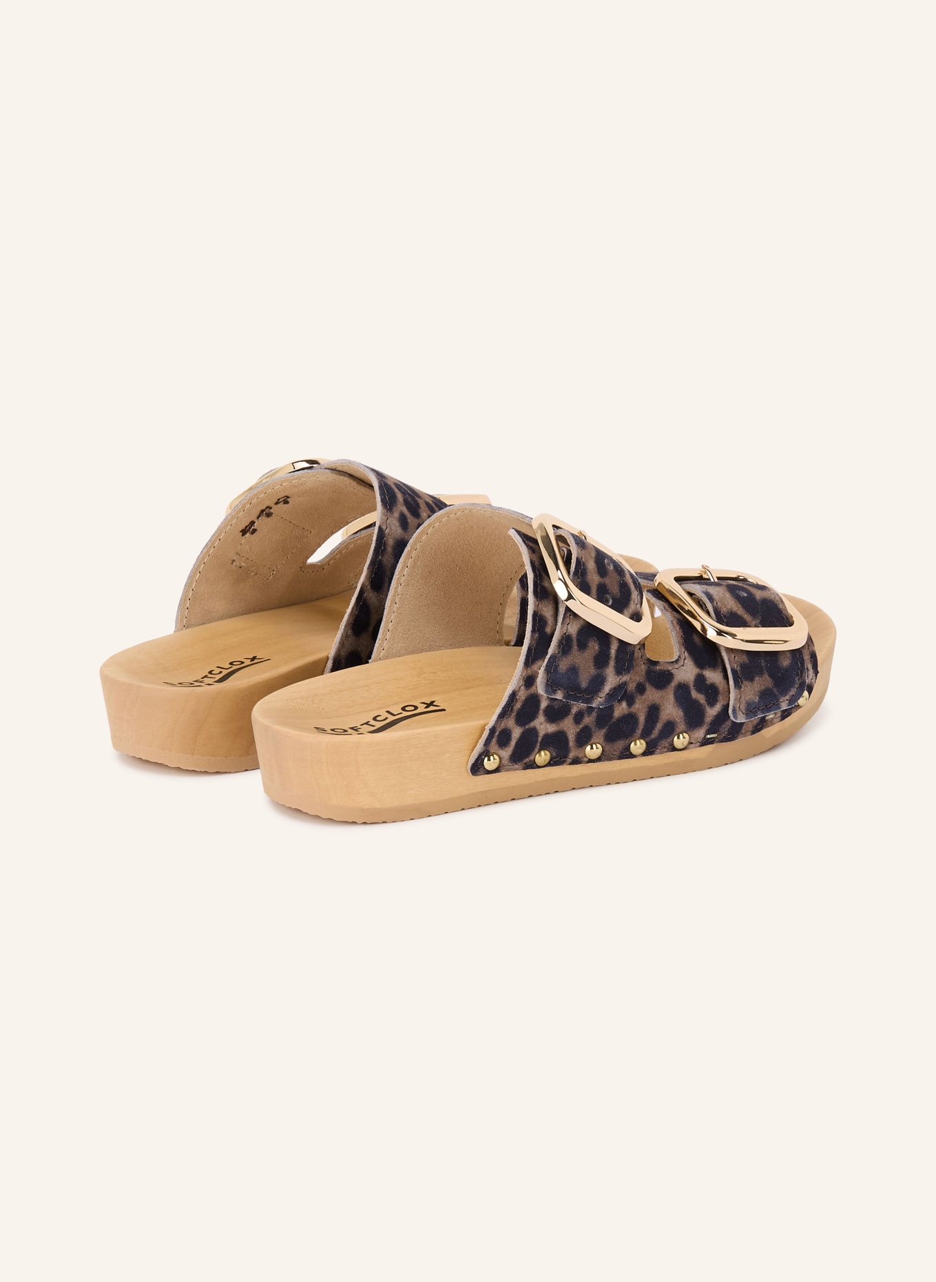 SOFTCLOX Mules LENA: BEIGE / OR / NOIR