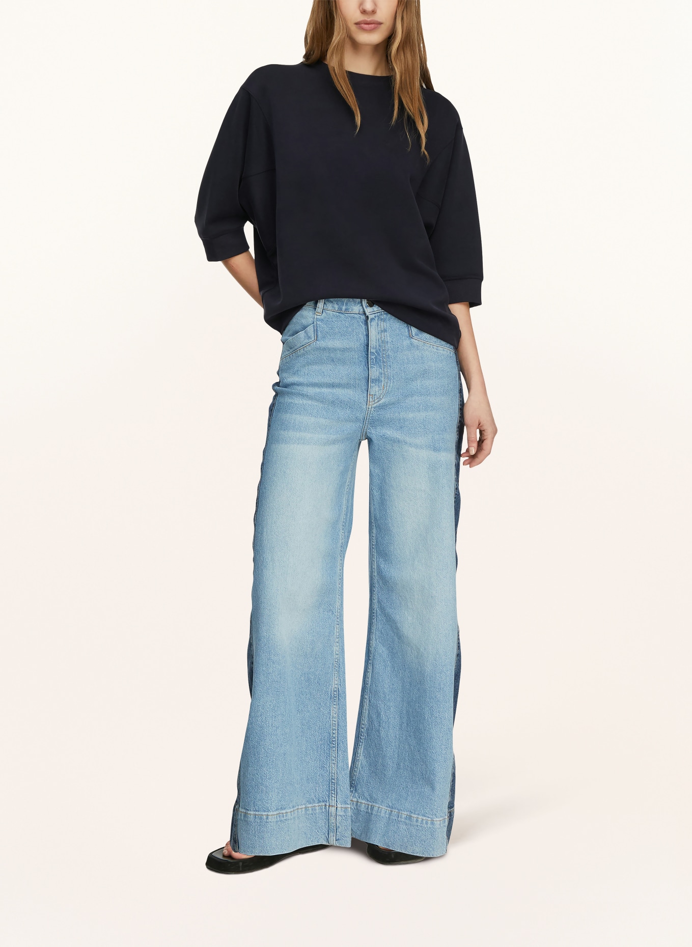 comma sweat-shirt: BLEU FONCÉ