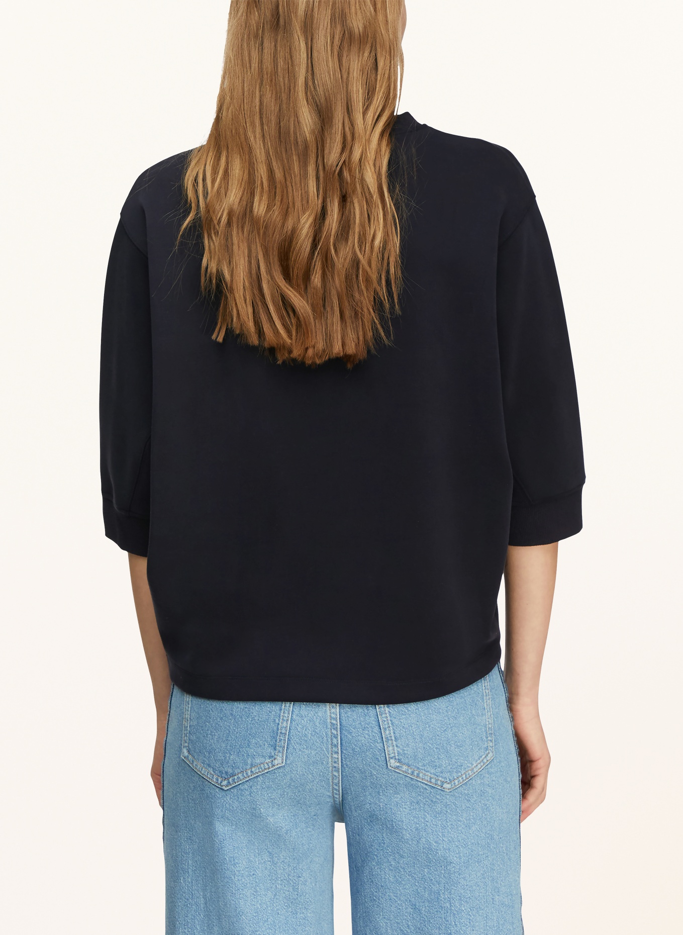comma sweat-shirt: BLEU FONCÉ